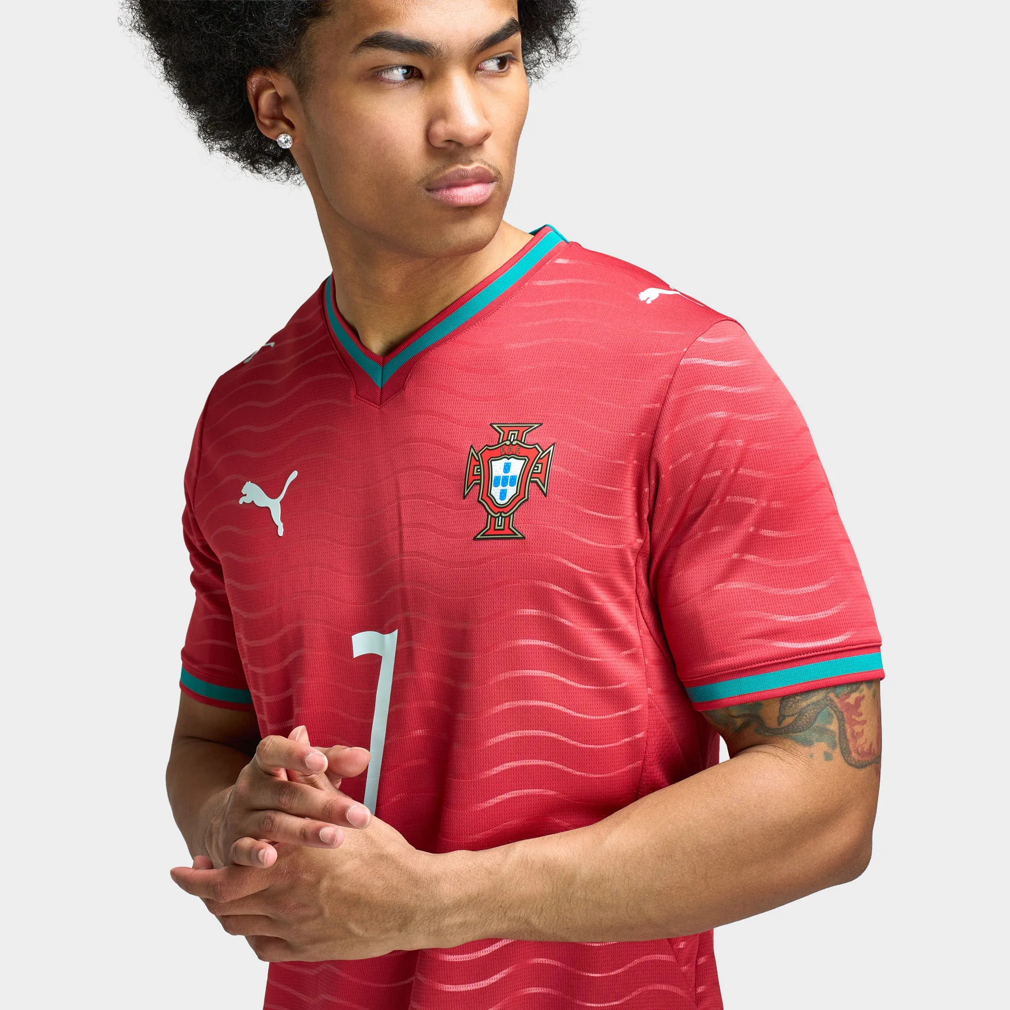 Puma Portugal Home Jersey Replica (Player l) / Red sold by JD Sports product image thumbnail 4