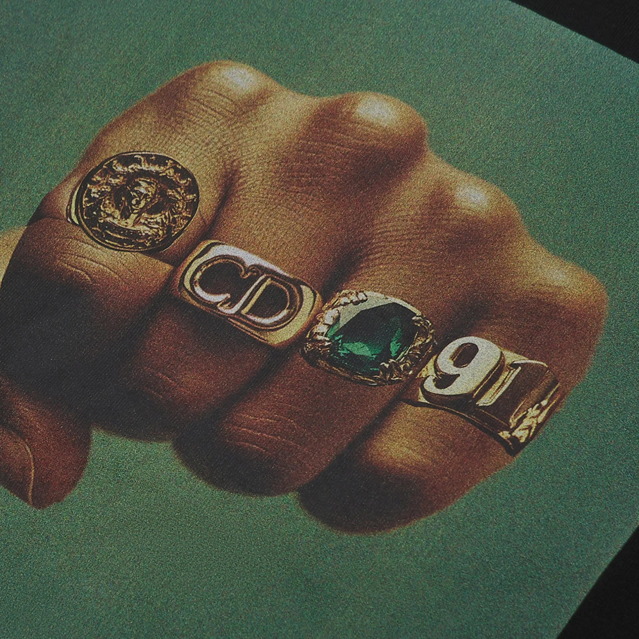 Criminal Damage Fist Of Gold T-Shirt / Black sold by JD Sports product image thumbnail 3