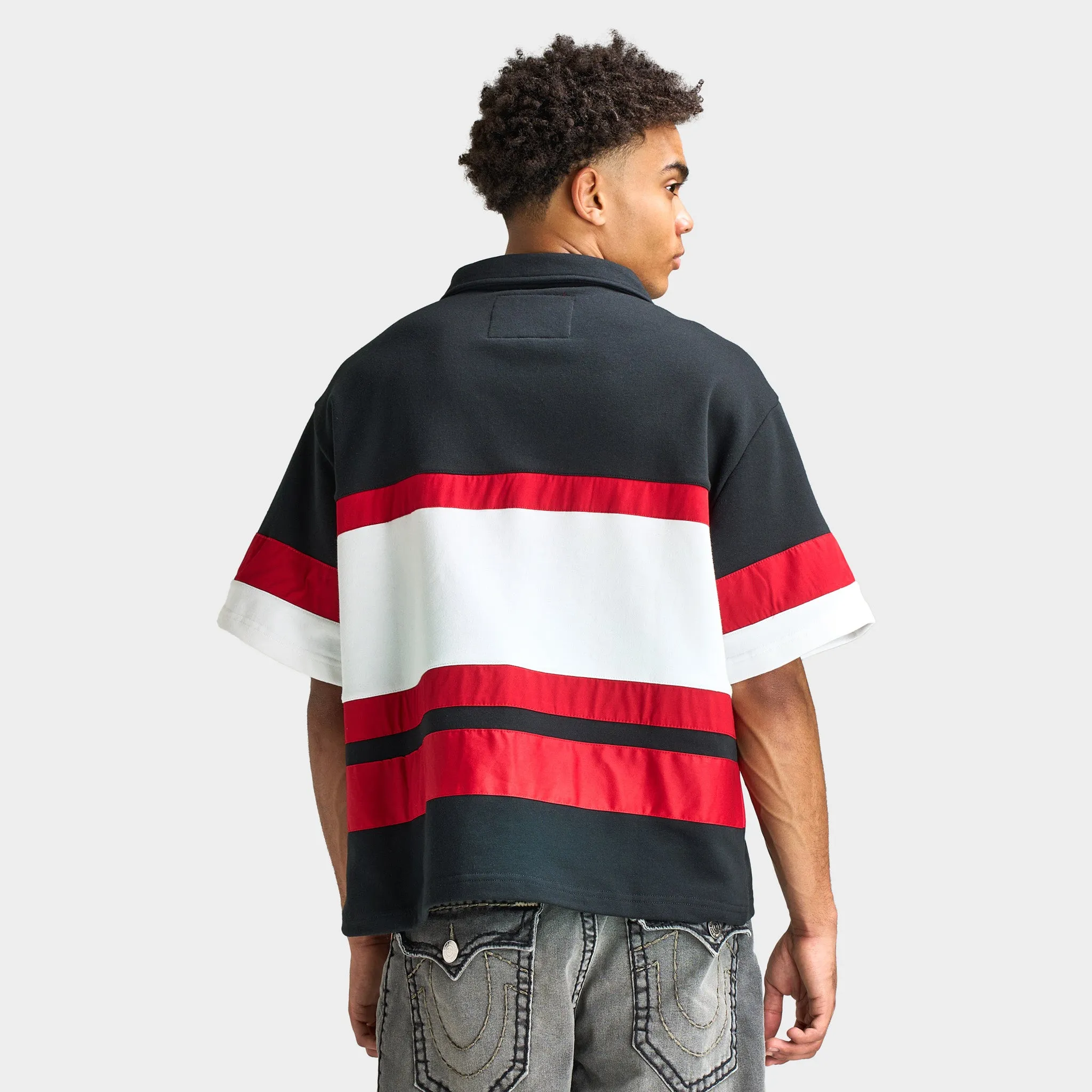 True Religion SS Relaxed Rugby Polo Red / White - Black sold by JD Sports product image thumbnail 2