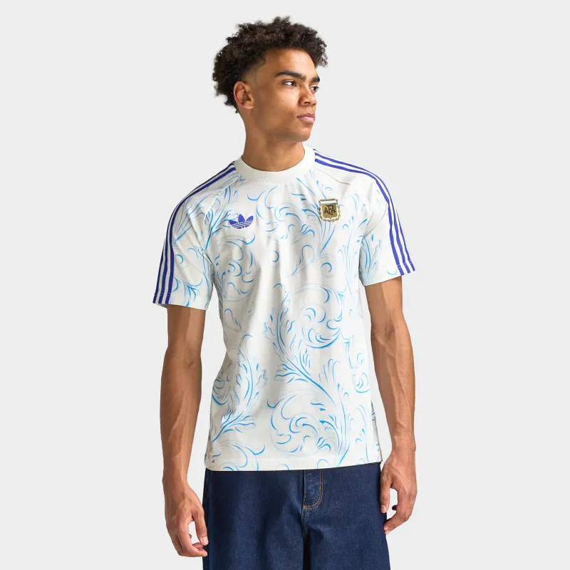 adidas Argentina Originals All Over Print T-Shirt / Off Whit made by Adidas