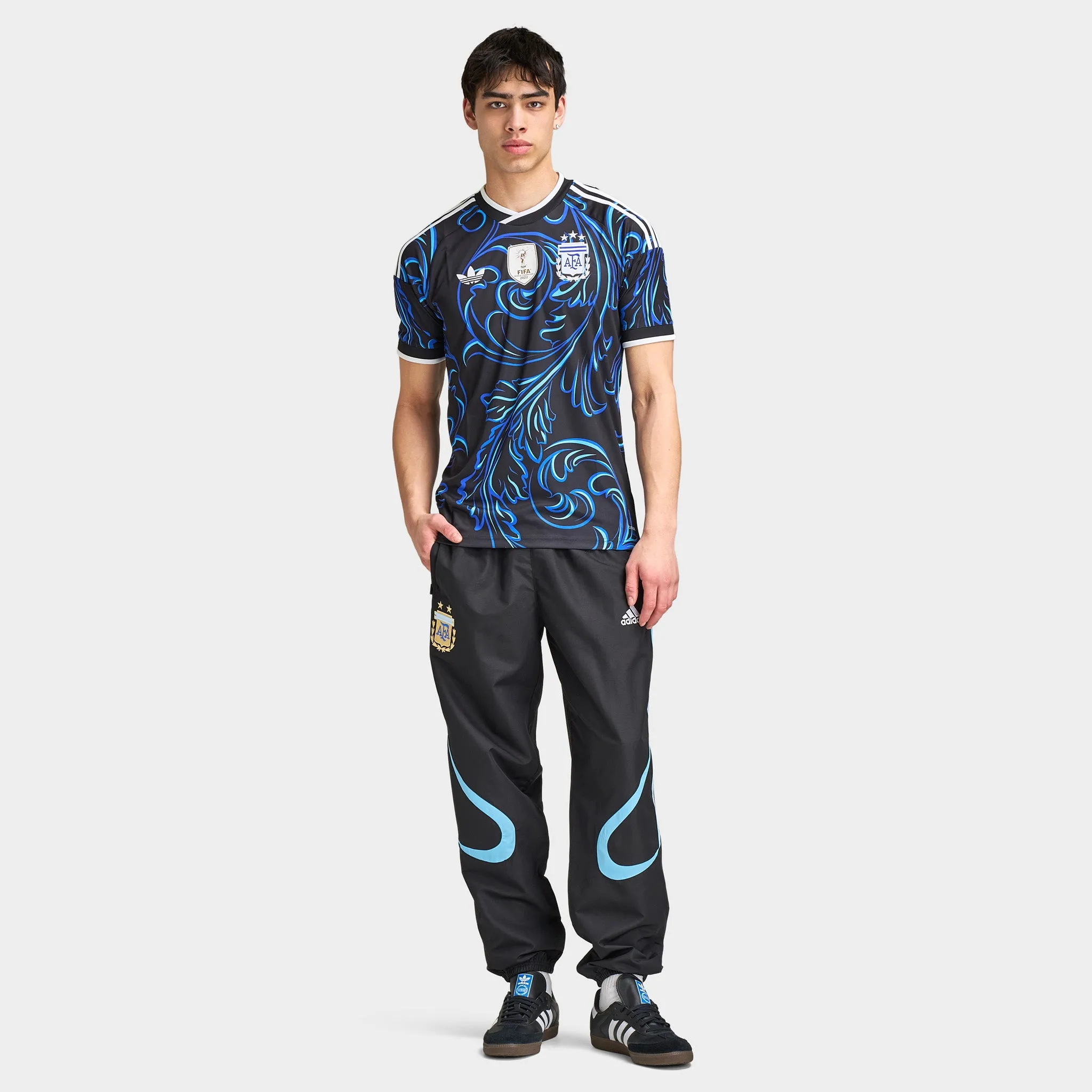 adidas Argentina Away Black / Lucid Blue - Blue sold by JD Sports product image thumbnail 5