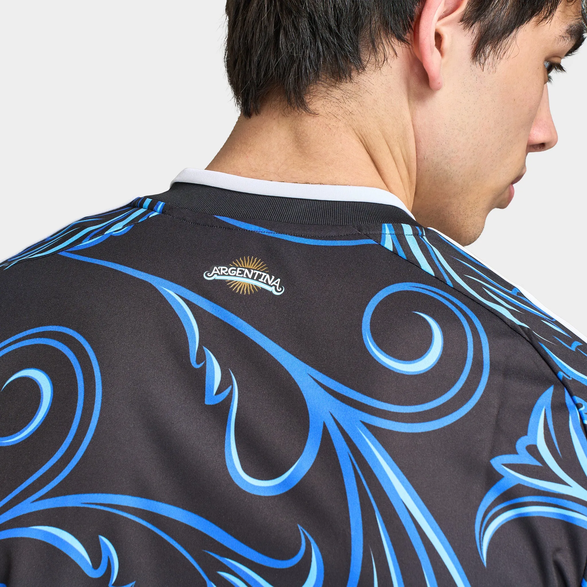 adidas Argentina Away Black / Lucid Blue - Blue sold by JD Sports product image thumbnail 4