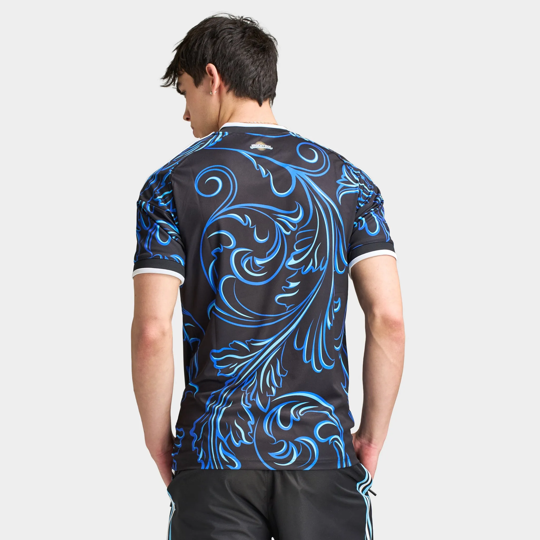 adidas Argentina Away Black / Lucid Blue - Blue sold by JD Sports product image thumbnail 2
