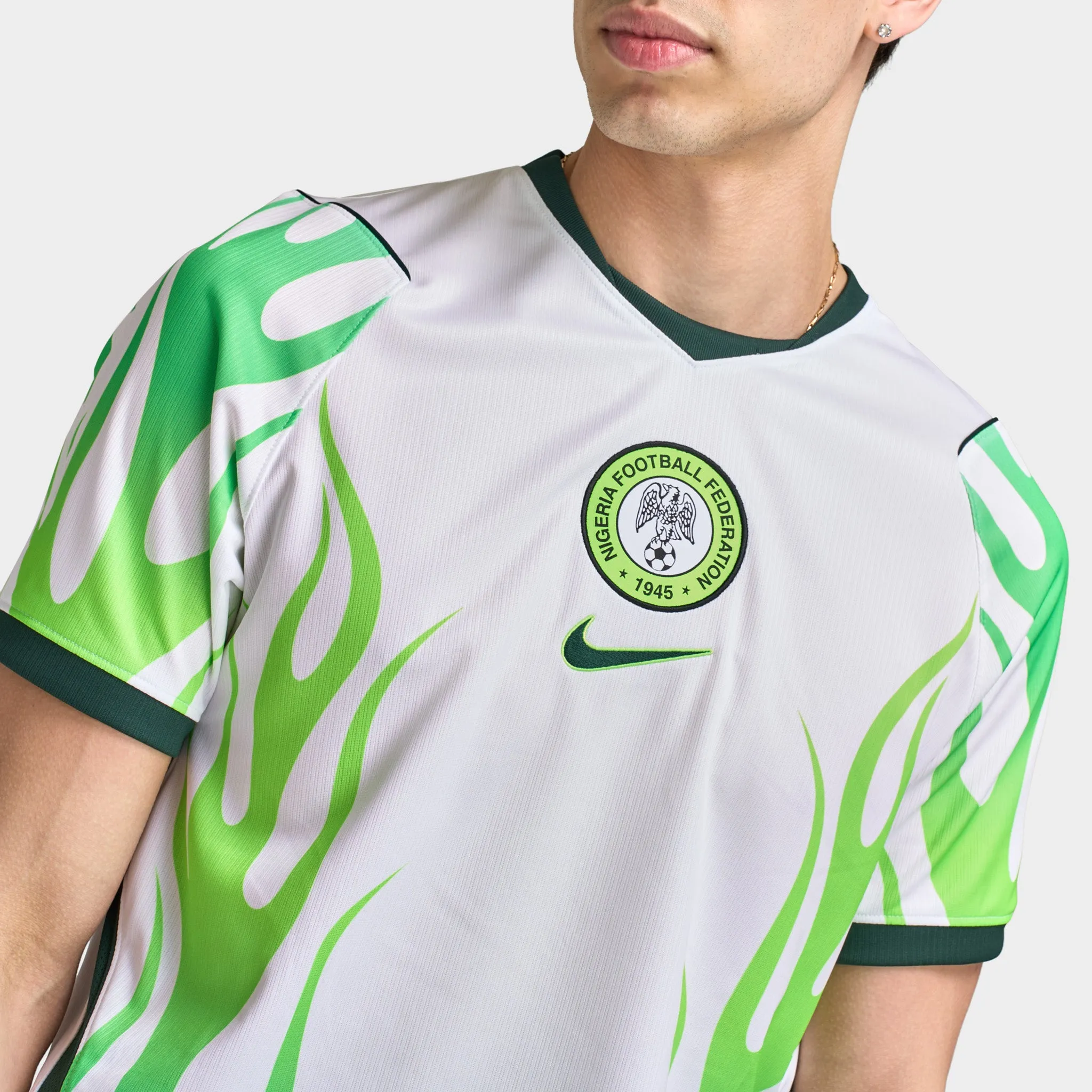 Nike Nigeria Away Jersey White / Green Glow sold by JD Sports product image thumbnail 3