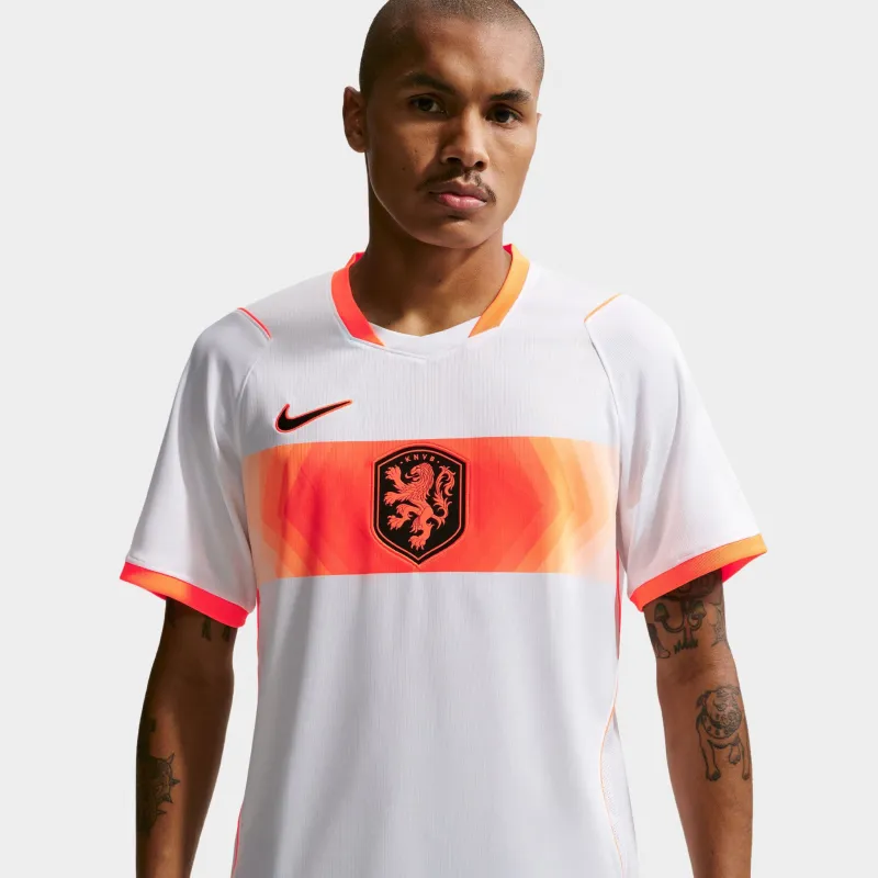 Nike Netherlands Away Jersey White / Hyper Crimson made by Nike