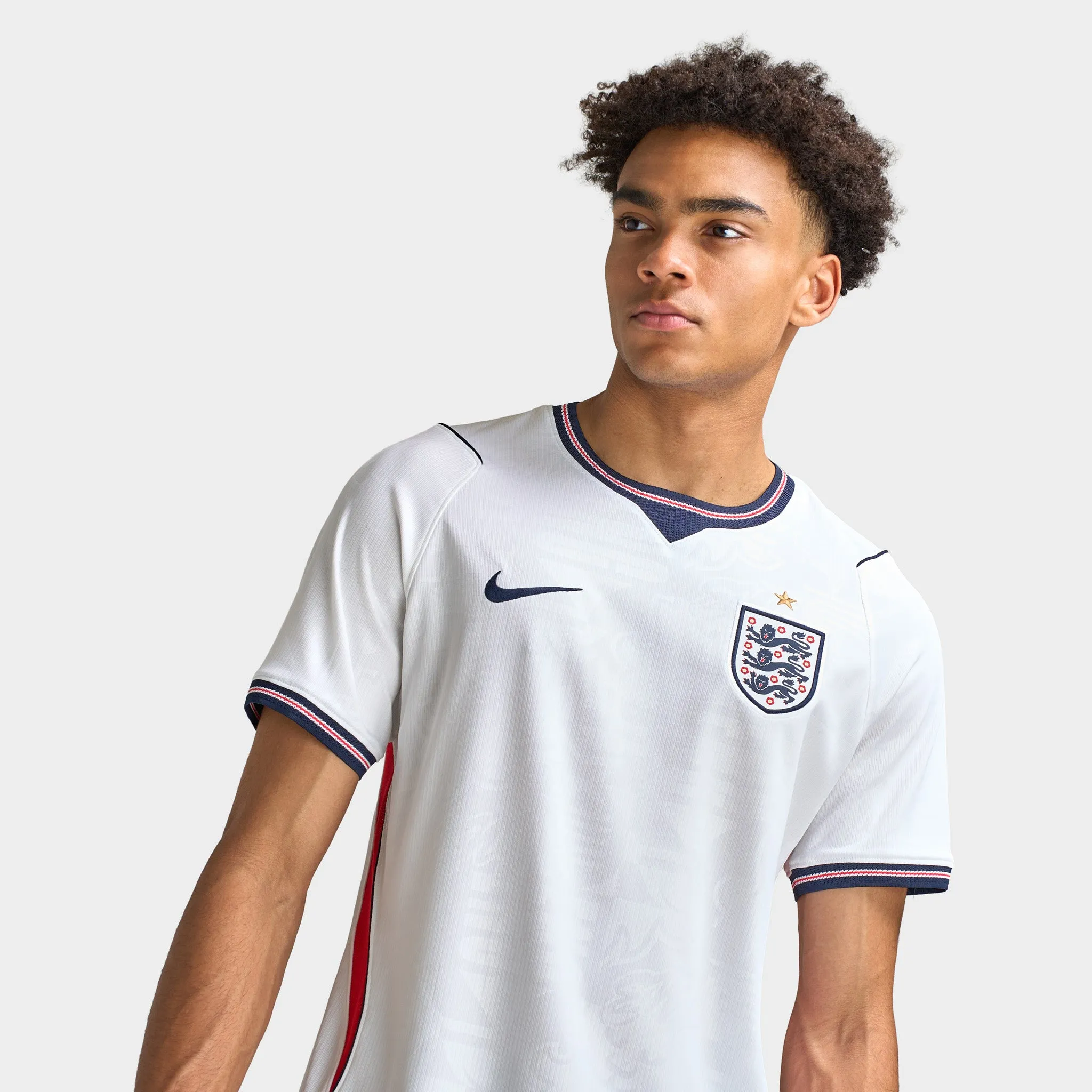 Nike England Home Jersey White / Speed Red / Obsidian sold by JD Sports product image thumbnail 4