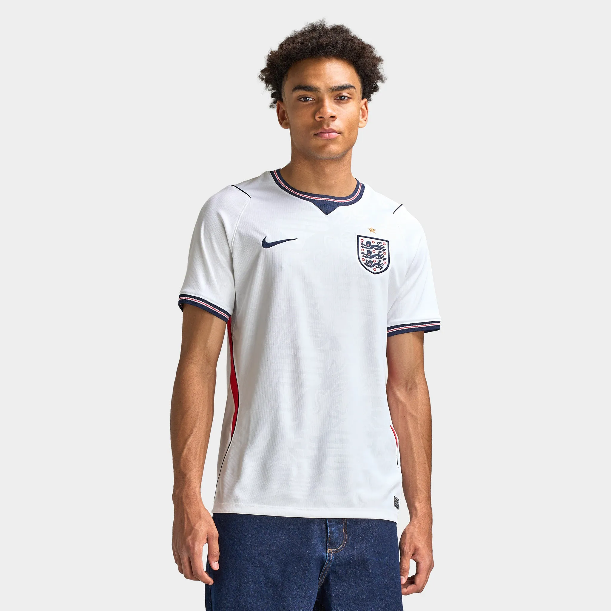 Nike England Home Jersey White / Speed Red / Obsidian sold by JD Sports