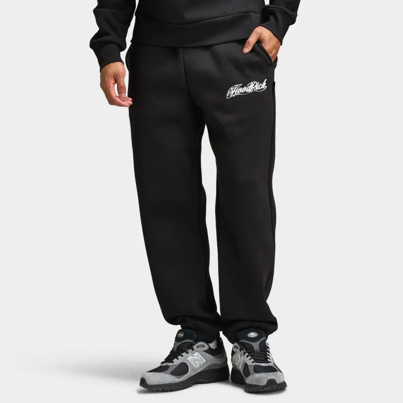 Hoodrich Relic Oversized Elasticated Cuff Joggers / Black made by Hoodrich