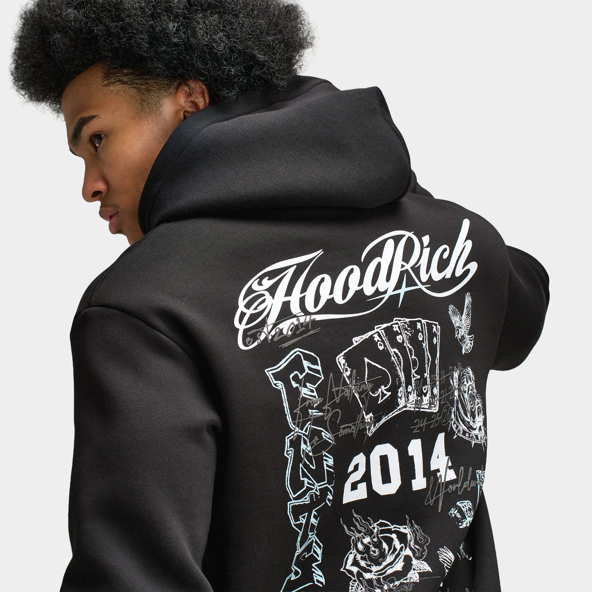 Hoodrich Relic Oversized Hoodie / Black sold by JD Sports product image thumbnail 3