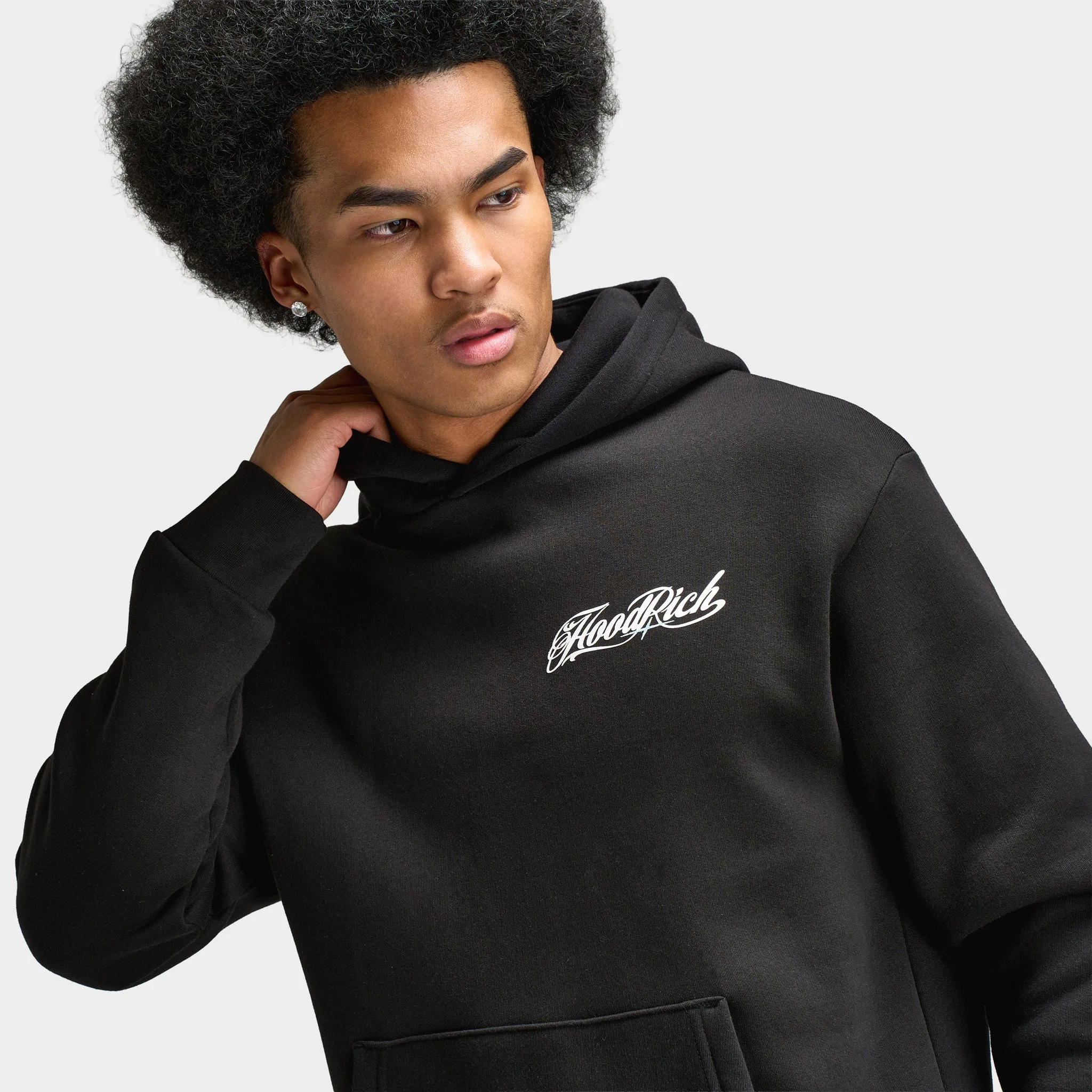 Hoodrich Relic Oversized Hoodie / Black sold by JD Sports product image thumbnail 4