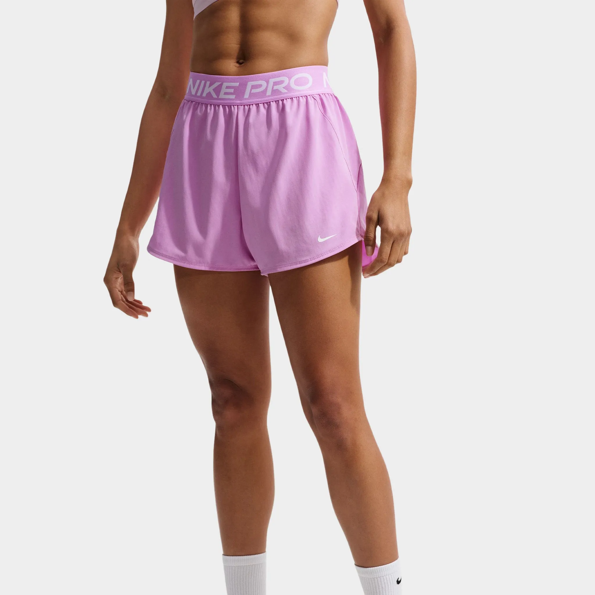 Nike Pro Women's 2in1 Shorts / Light Magenta / White sold by JD Sports product image thumbnail 4