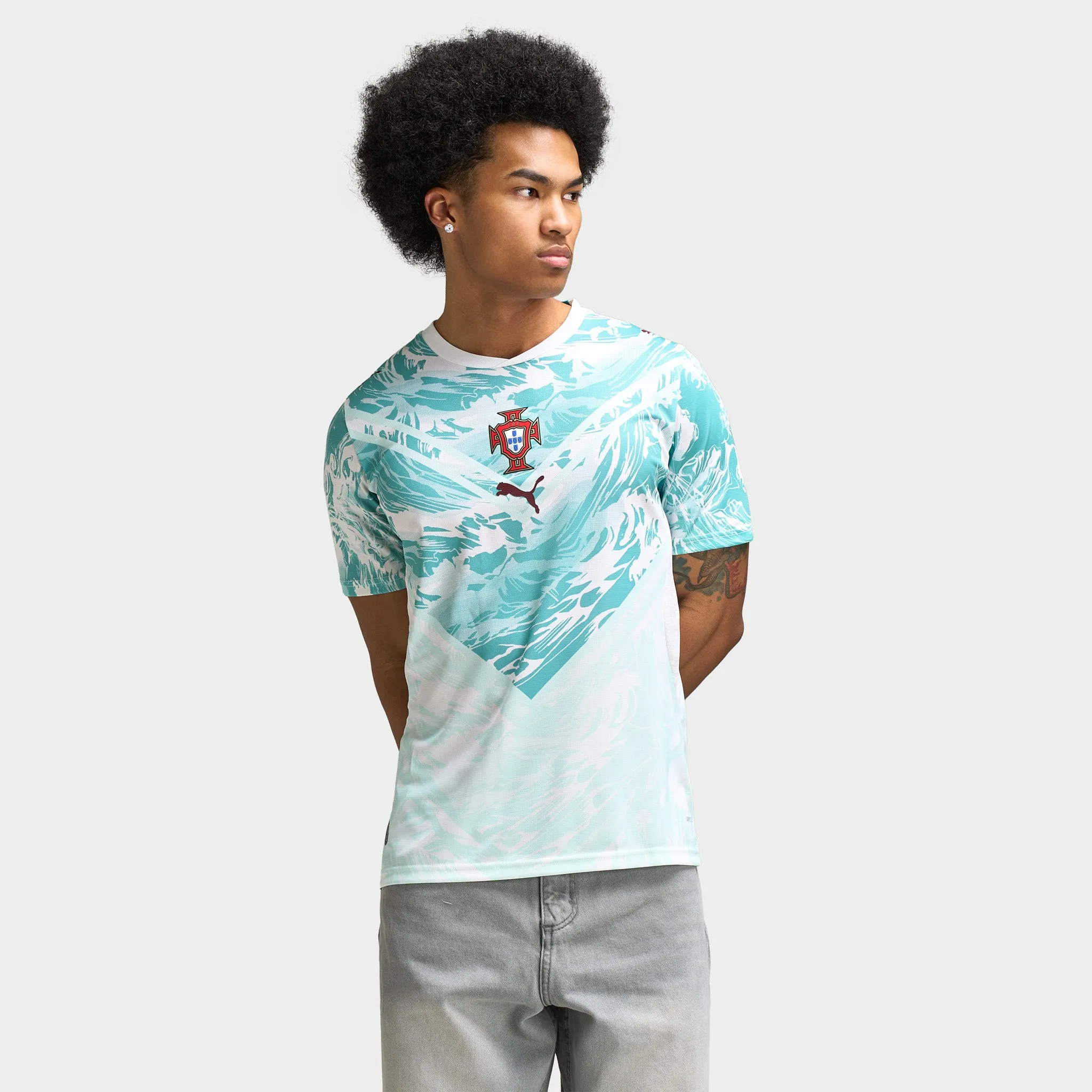 PUMA FPF Away Jersey Replica (Portugal) / White sold by JD Sports