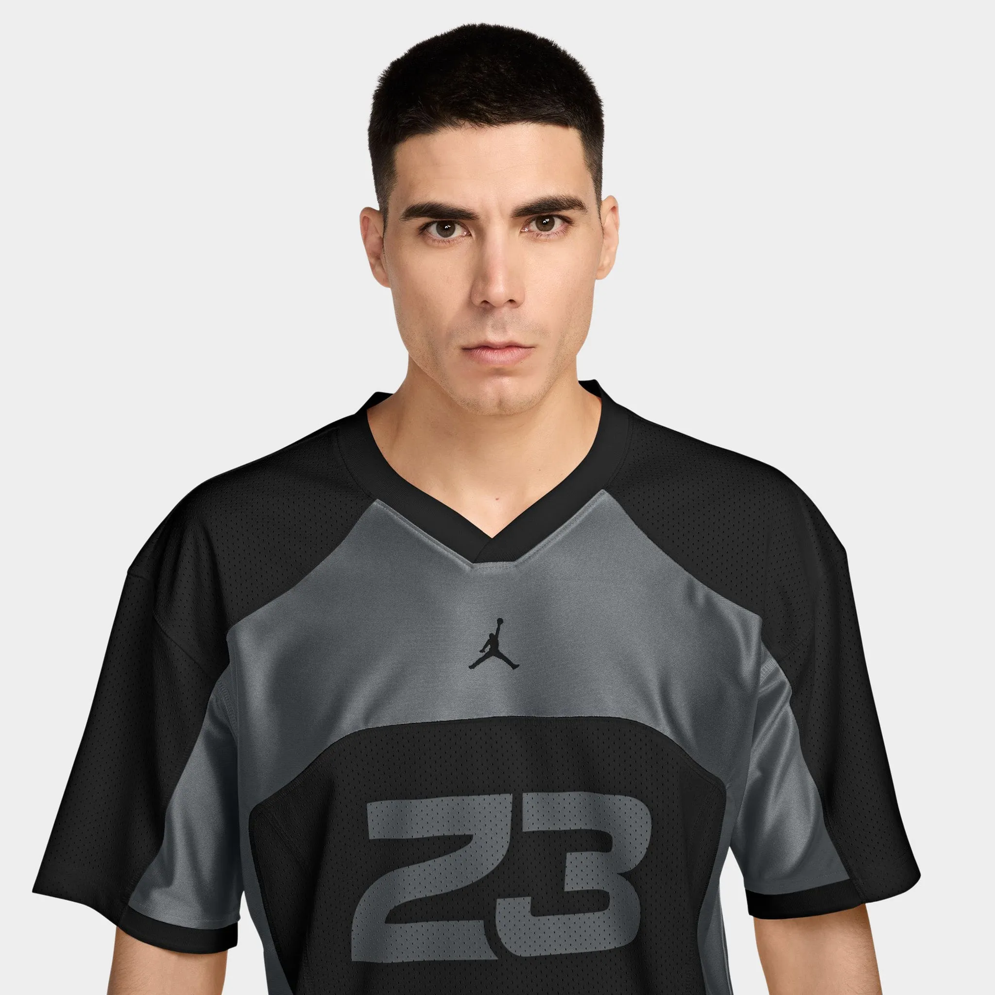 Jordan Flight Men's Short-Sleeve Jersey Black / Iron Grey - University Grey sold by JD Sports product image thumbnail 3