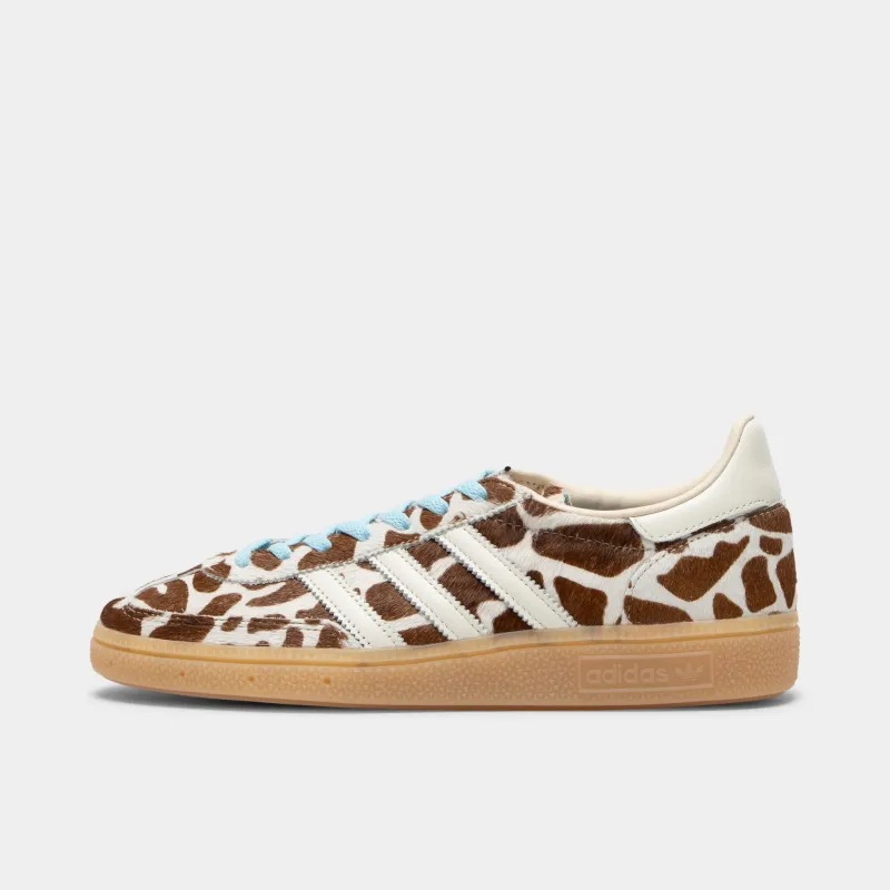 adidas Originals Women's Handball Spezial Crystal Linen / Ivory / Icey Blue made by Adidas