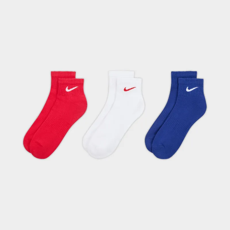Nike Everyday Cushioned Ankle Socks (3-Pack) / Multi made by Nike