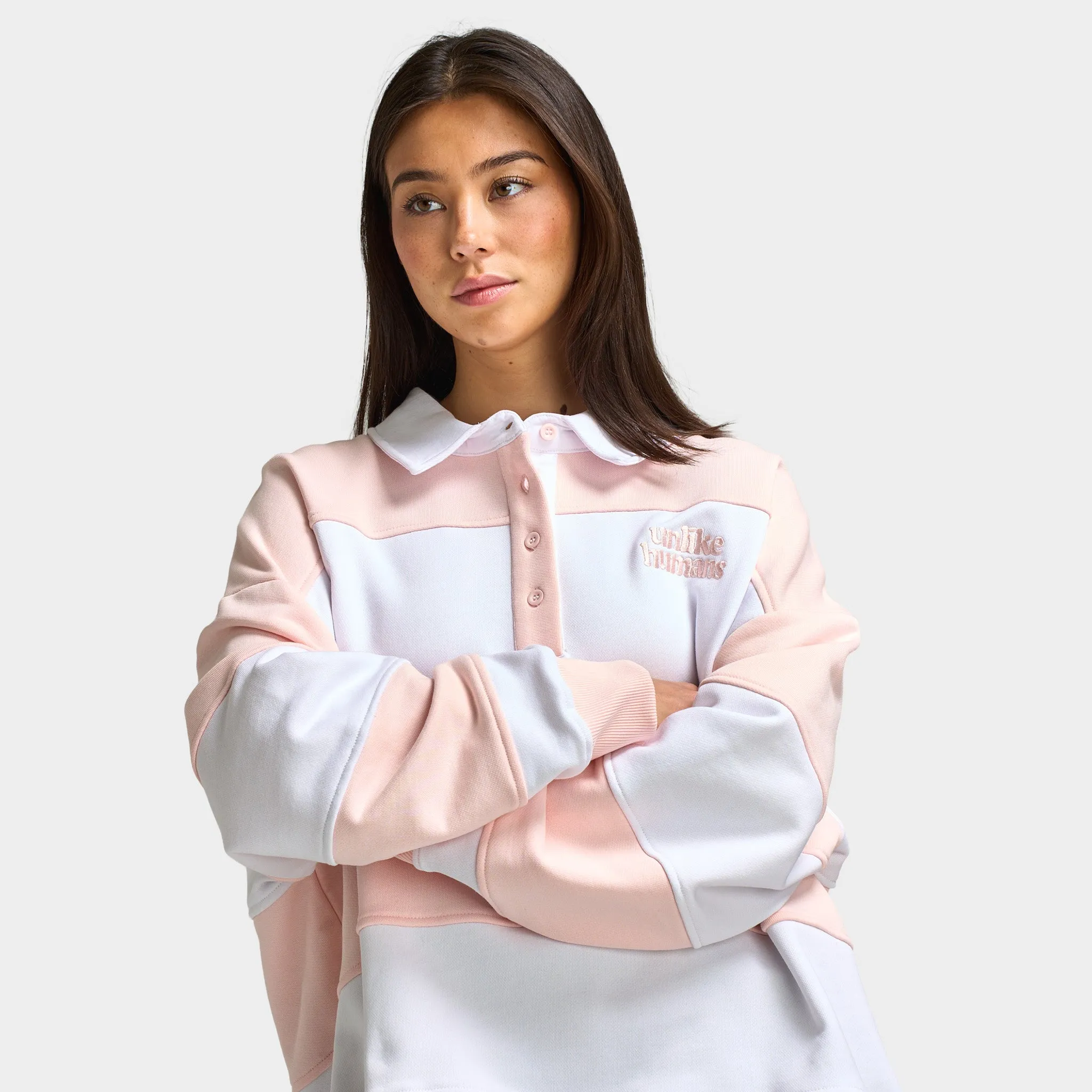 Unlike Humans Panel Polo / Pink Dogwood sold by JD Sports product image thumbnail 4