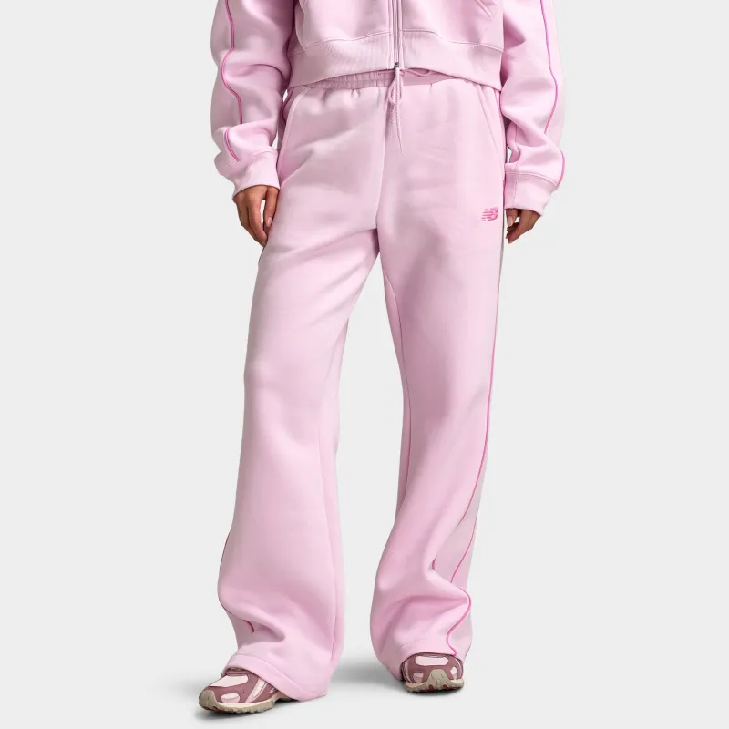 New Balance Women's Piping Straight Leg Joggers / Light Raspberry made by New Balance