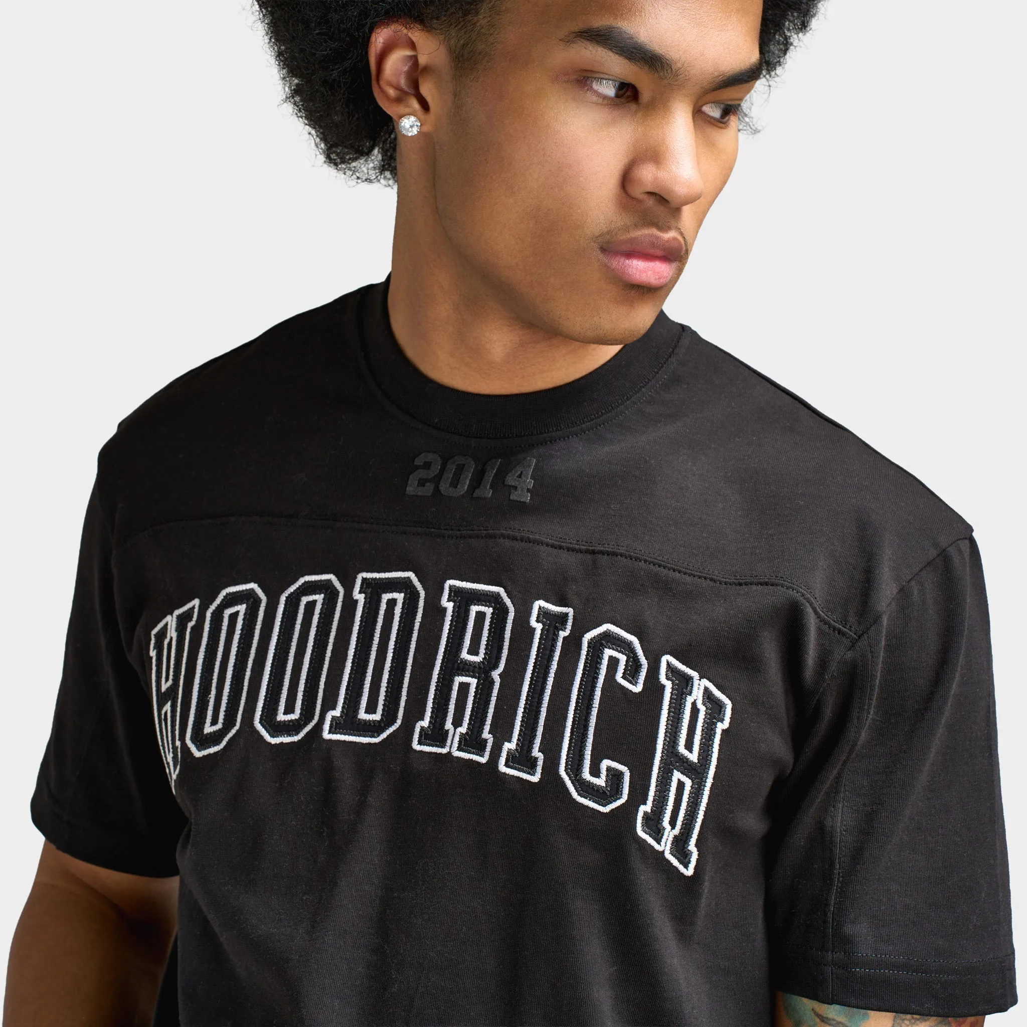 Hoodrich Varsity Oversized T-Shirt / Black sold by JD Sports product image thumbnail 5