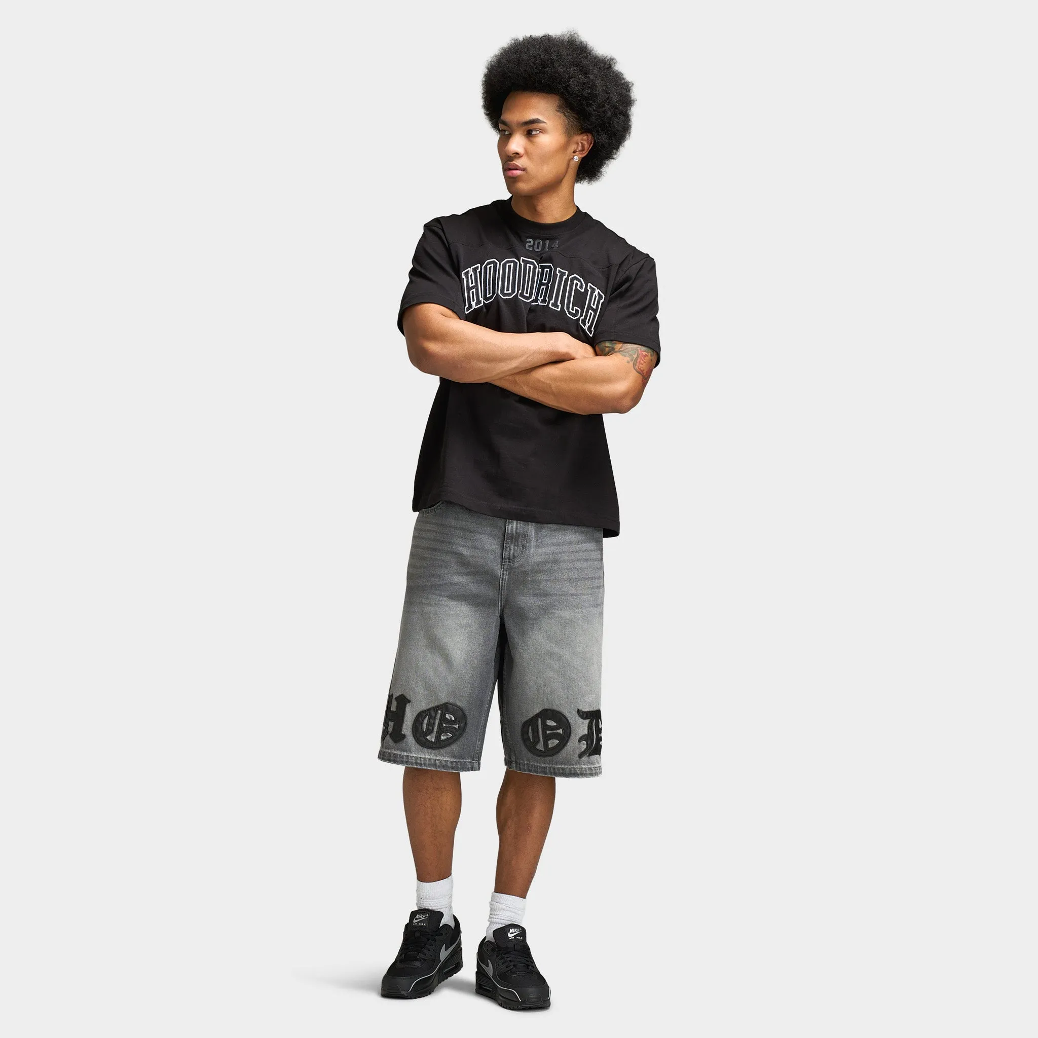 Hoodrich Varsity Oversized T-Shirt / Black sold by JD Sports product image thumbnail 3