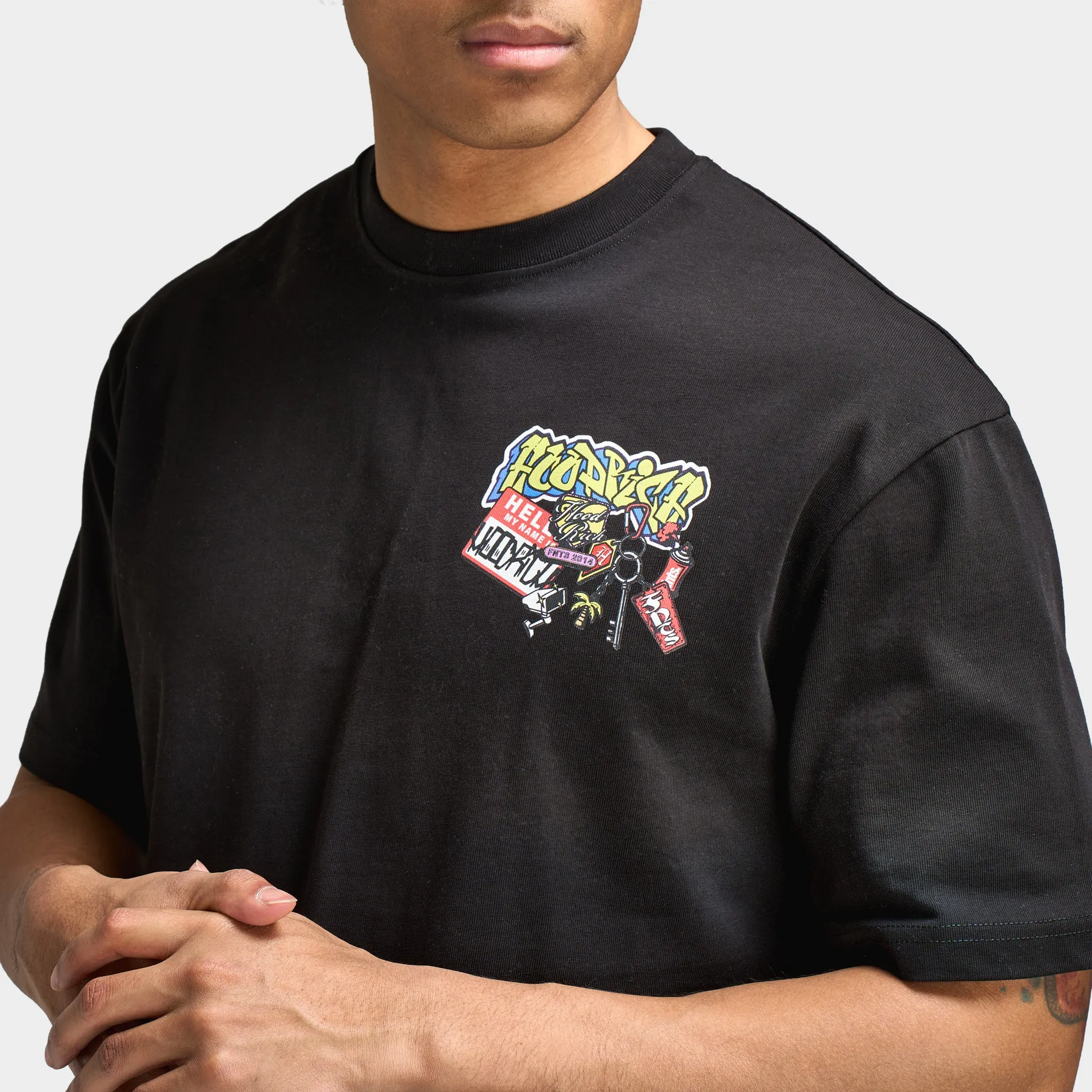 Hoodrich Streetvault Oversized T-Shirt / Black sold by JD Sports product image thumbnail 5