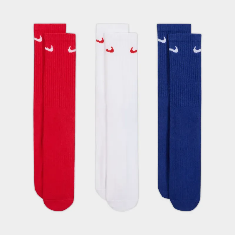 Nike Everyday Cushioned Crew Socks (3P)/ Multi made by Nike