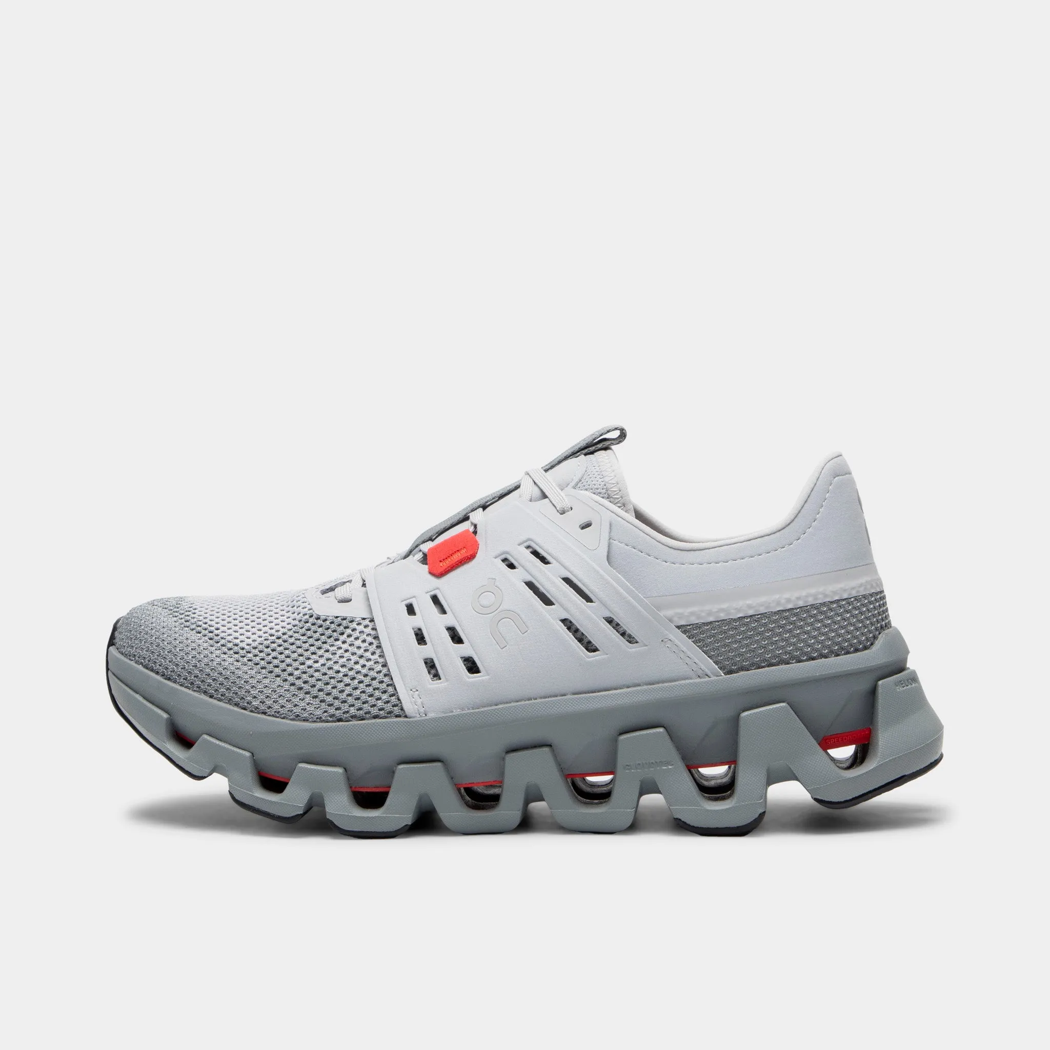 On Cloudswift Amp Grey / Red sold by JD Sports