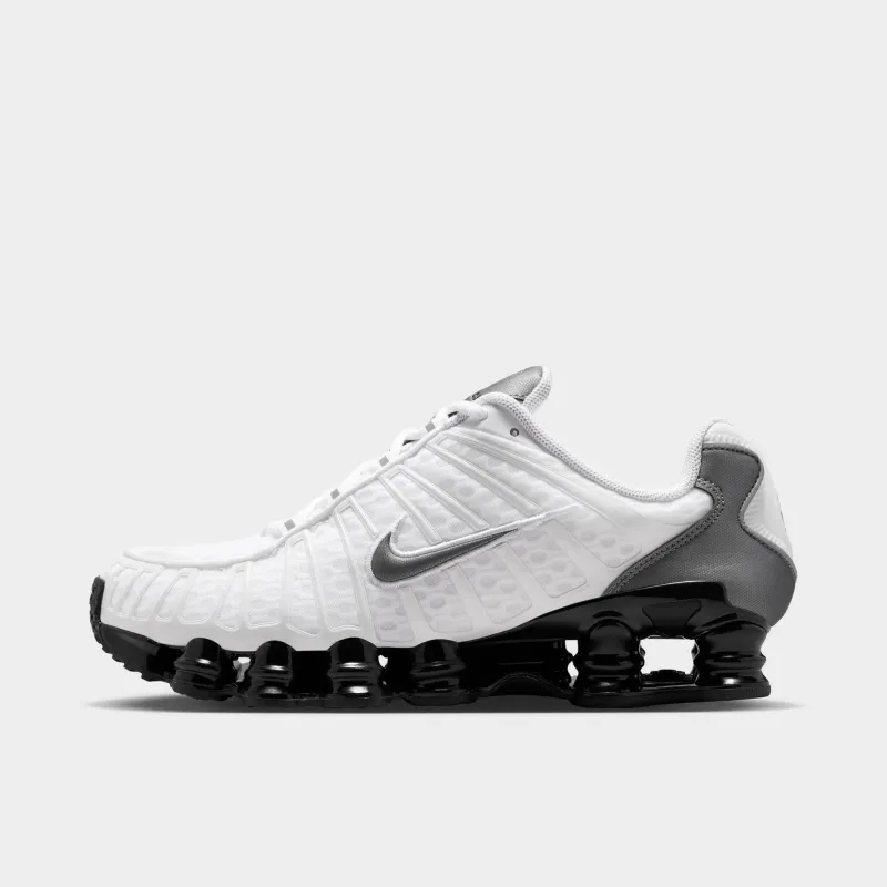 Nike Shox TL White / Metallic Cool Grey - Black made by Nike
