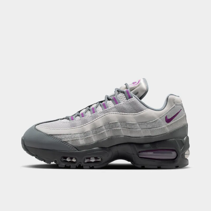 Nike Women's Air Max 95 Cool Grey / Bold Berry - Light Smoke Grey made by Nike