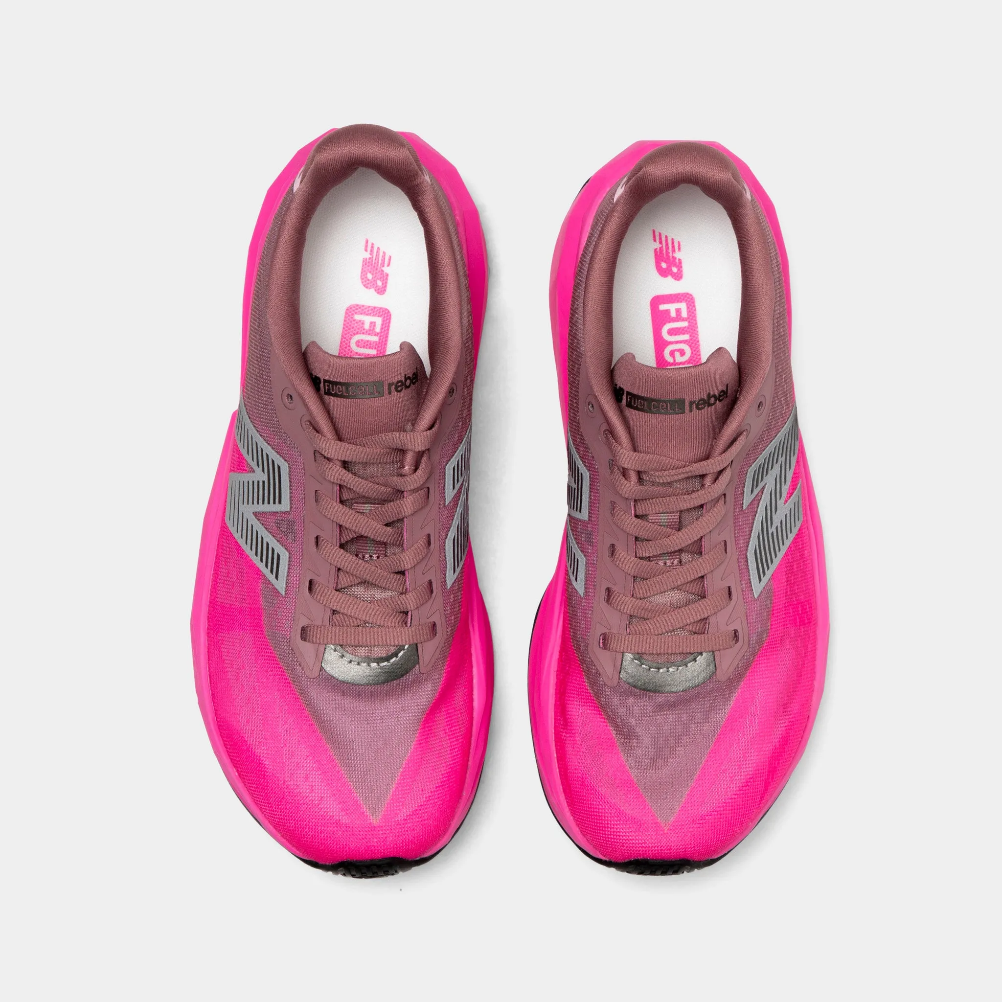 New Balance Women's Fuelcell Rebel v5 Pink Heat / Rosewood sold by JD Sports product image thumbnail 5