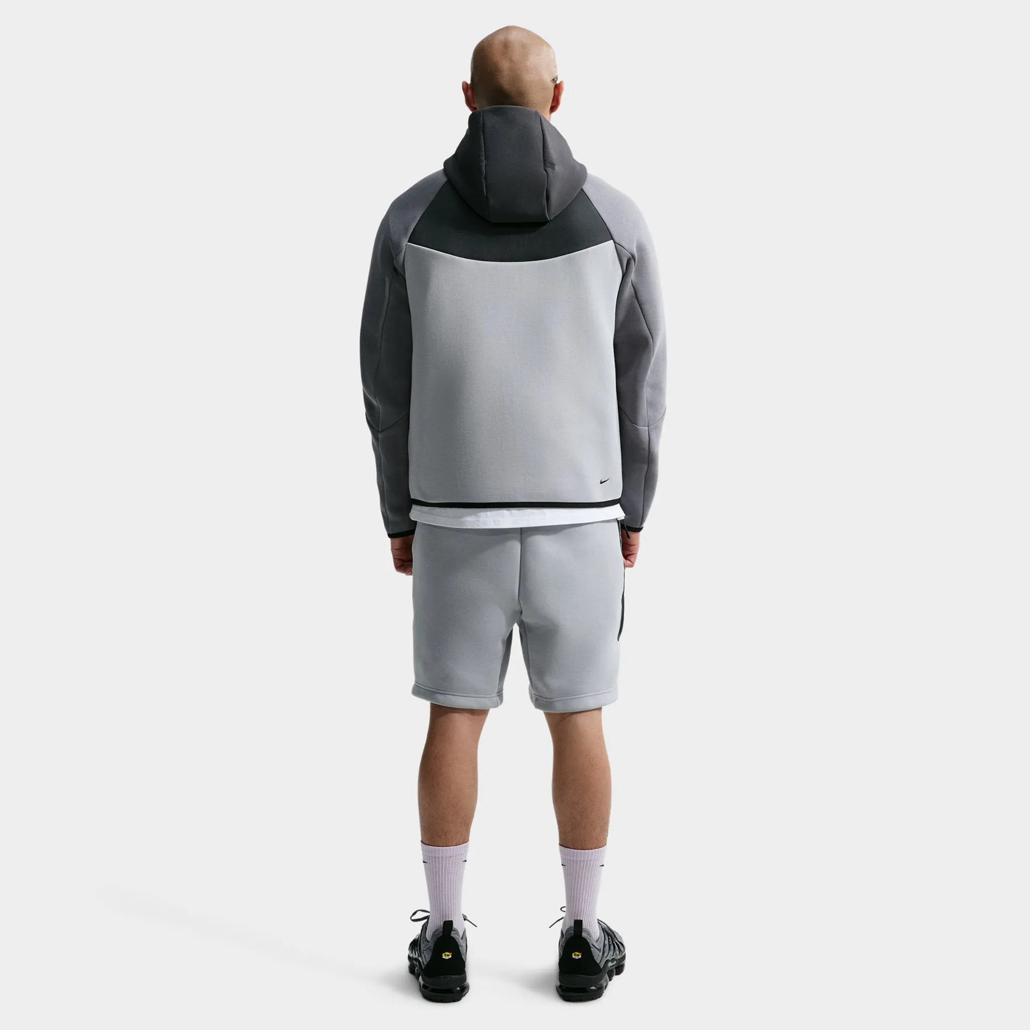 Nike Mix Tech Fleece Hoodie Smoke Grey / Anthracite / Pink sold by JD Sports product image thumbnail 4