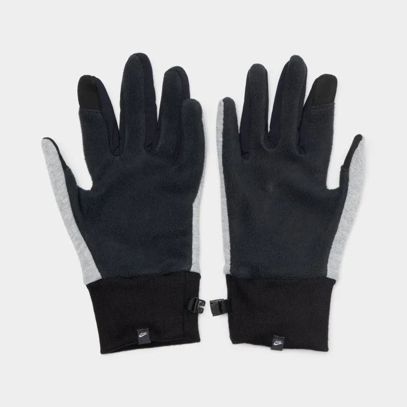 Nike Tech Fleece 2.0 Gloves Dark Grey / Black made by Nike