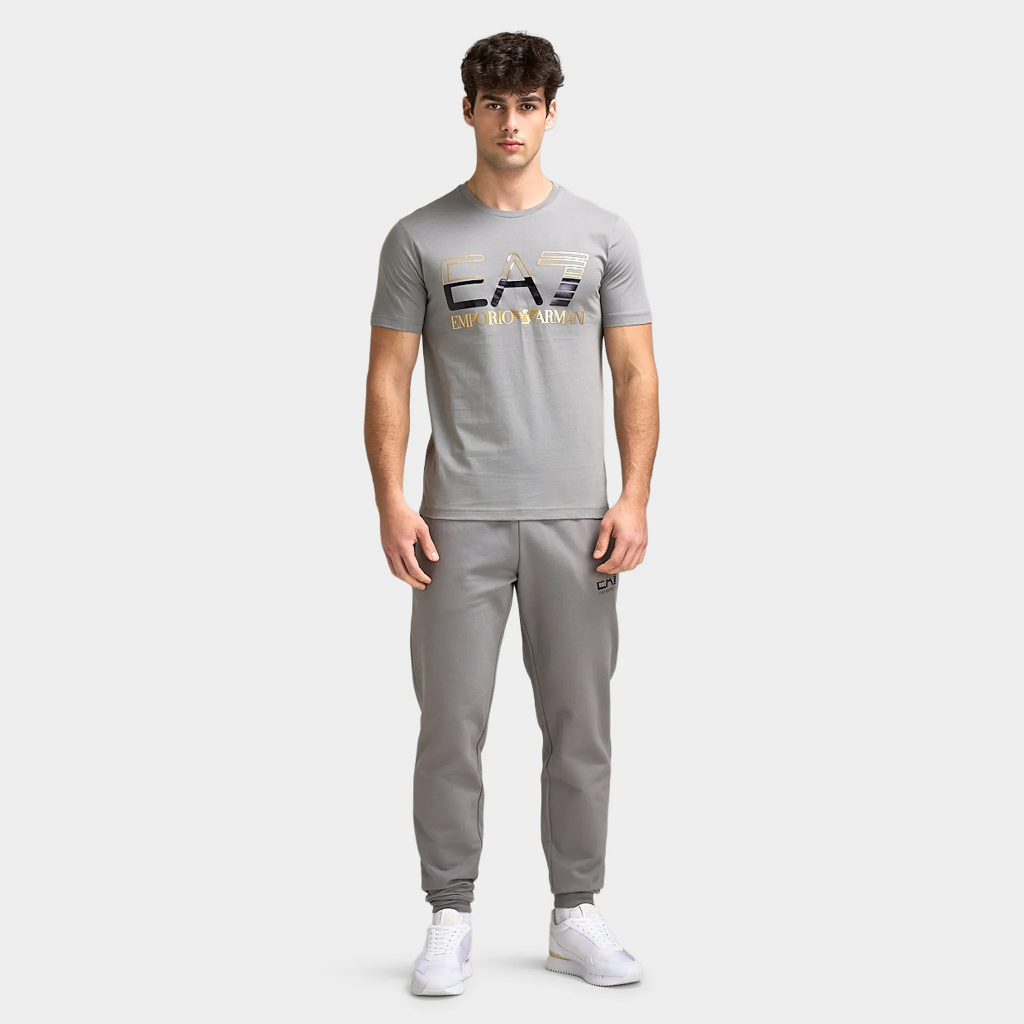 EA7 Gold Chest Logo Tee / Grey sold by JD Sports product image thumbnail 5