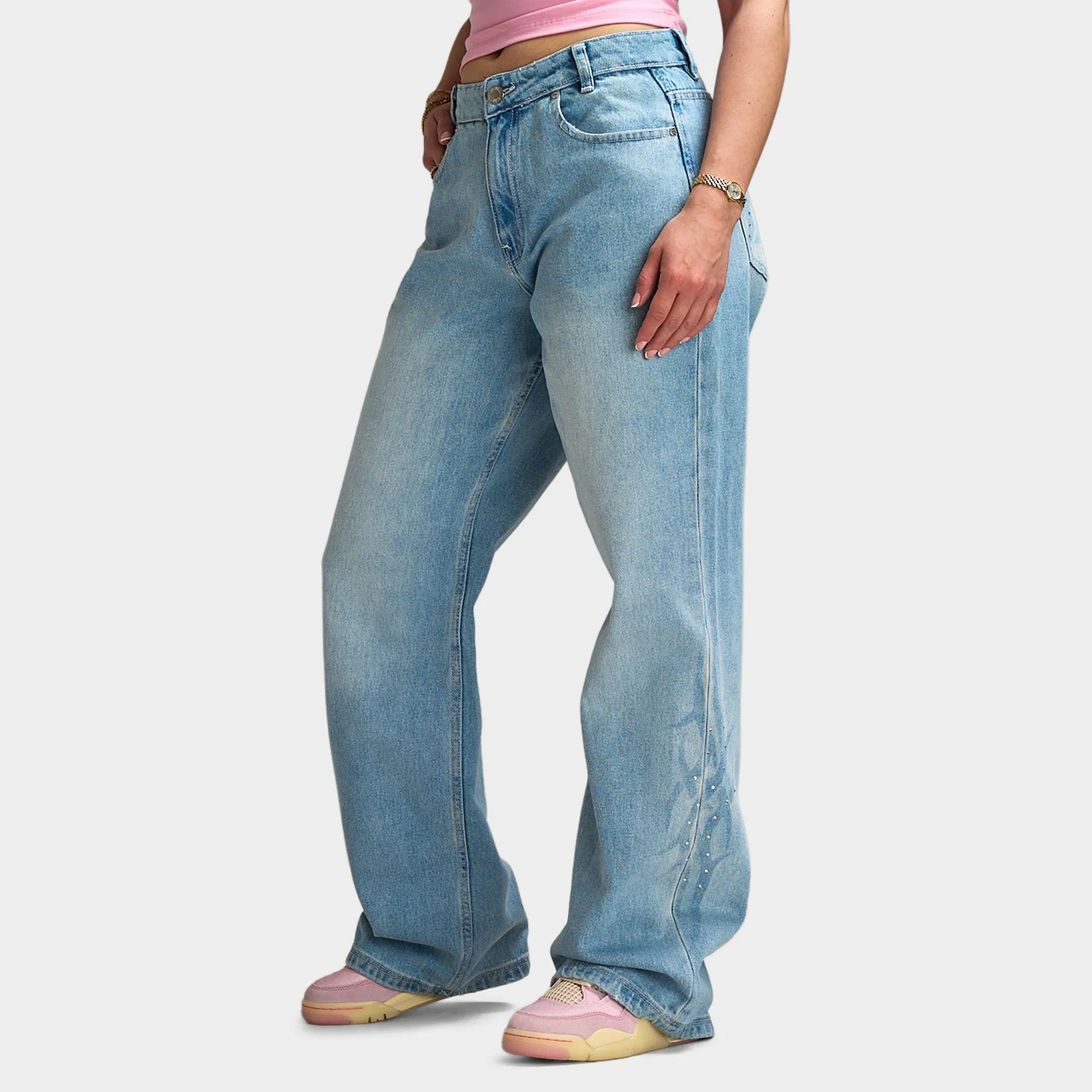 Hoodrich Luz Wide Leg Jeans / Blue sold by JD Sports product image thumbnail 2