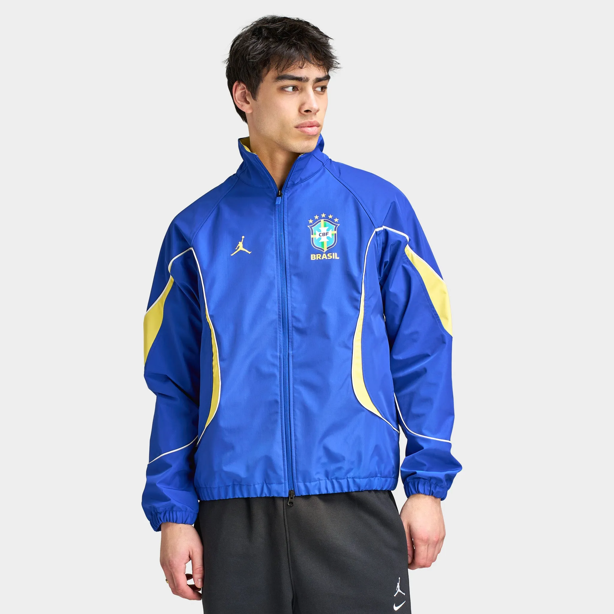 Jordan MJ Anthem Jacket P6 Old Royal / Yellow Pulse - White sold by JD Sports