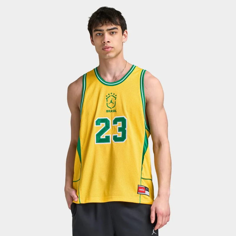 Jordan MJ ESS Mesh Jersey P6 Varsity Maize / Lucky Green made by Jordan
