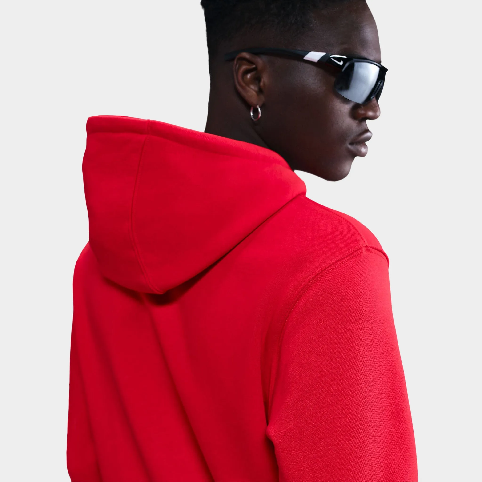 Nike Club Fleece Hoodie / University Red sold by JD Sports product image thumbnail 4