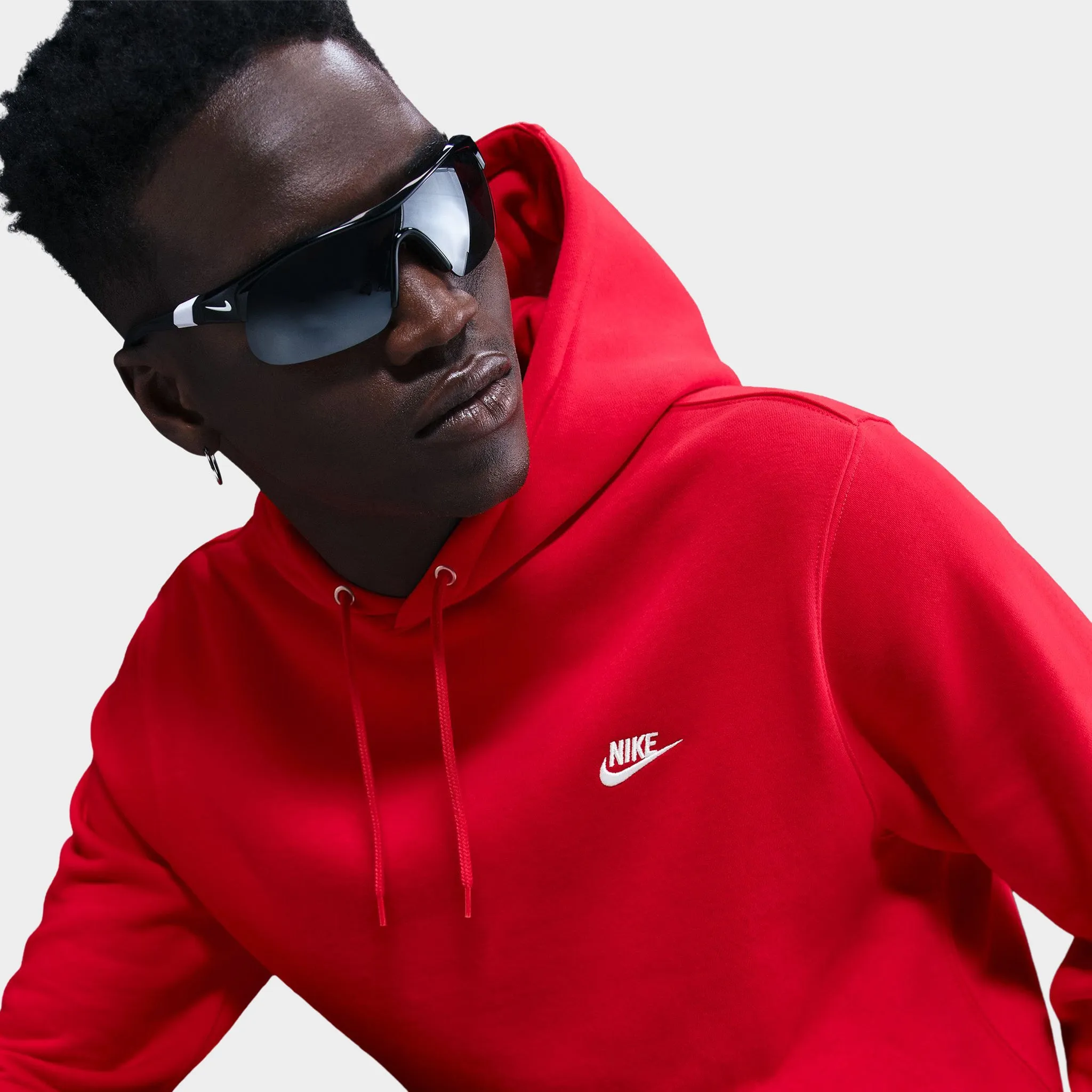 Nike Club Fleece Hoodie / University Red sold by JD Sports product image thumbnail 5