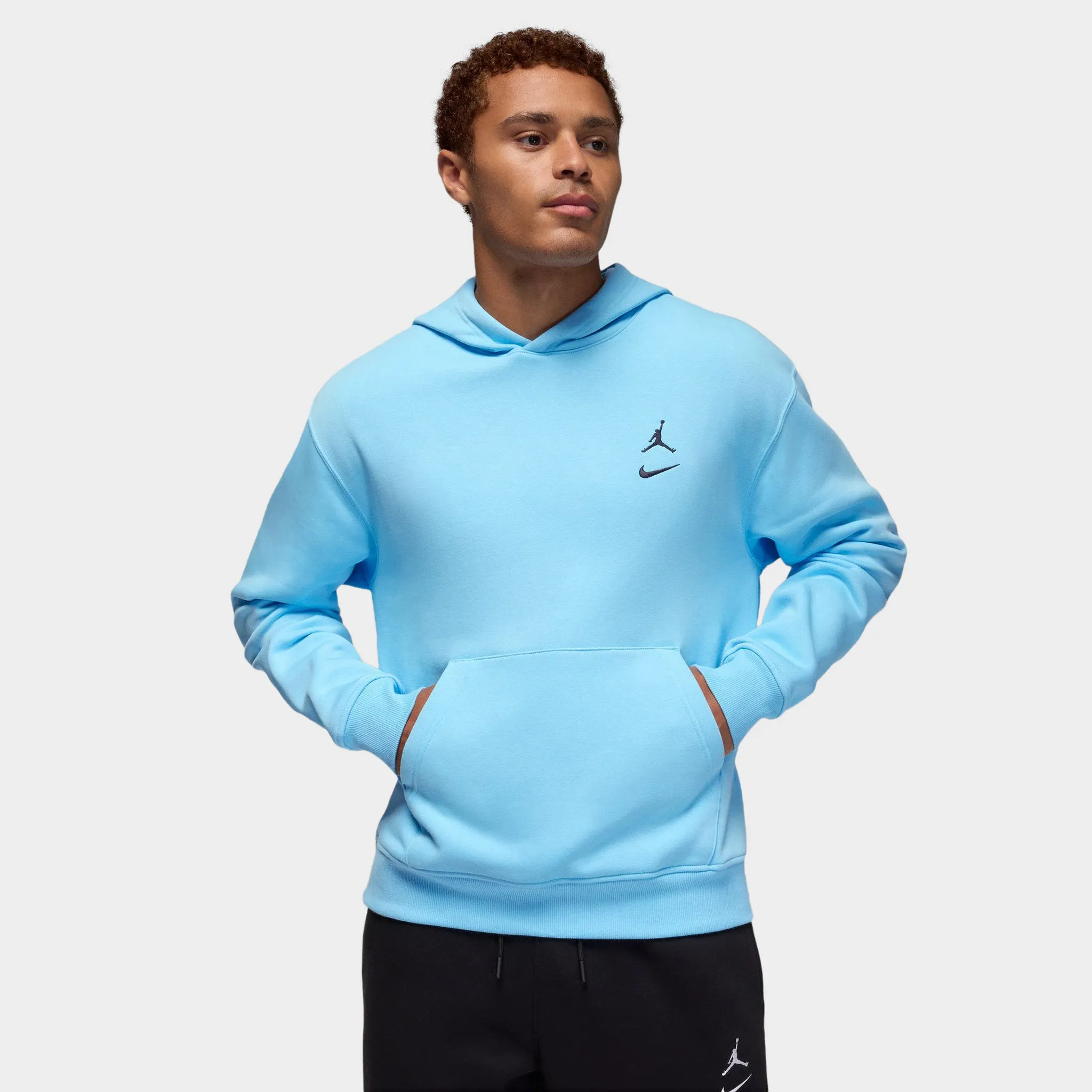 Jordan Brooklyn Fleece Hoodie / Blue Chill sold by JD Sports