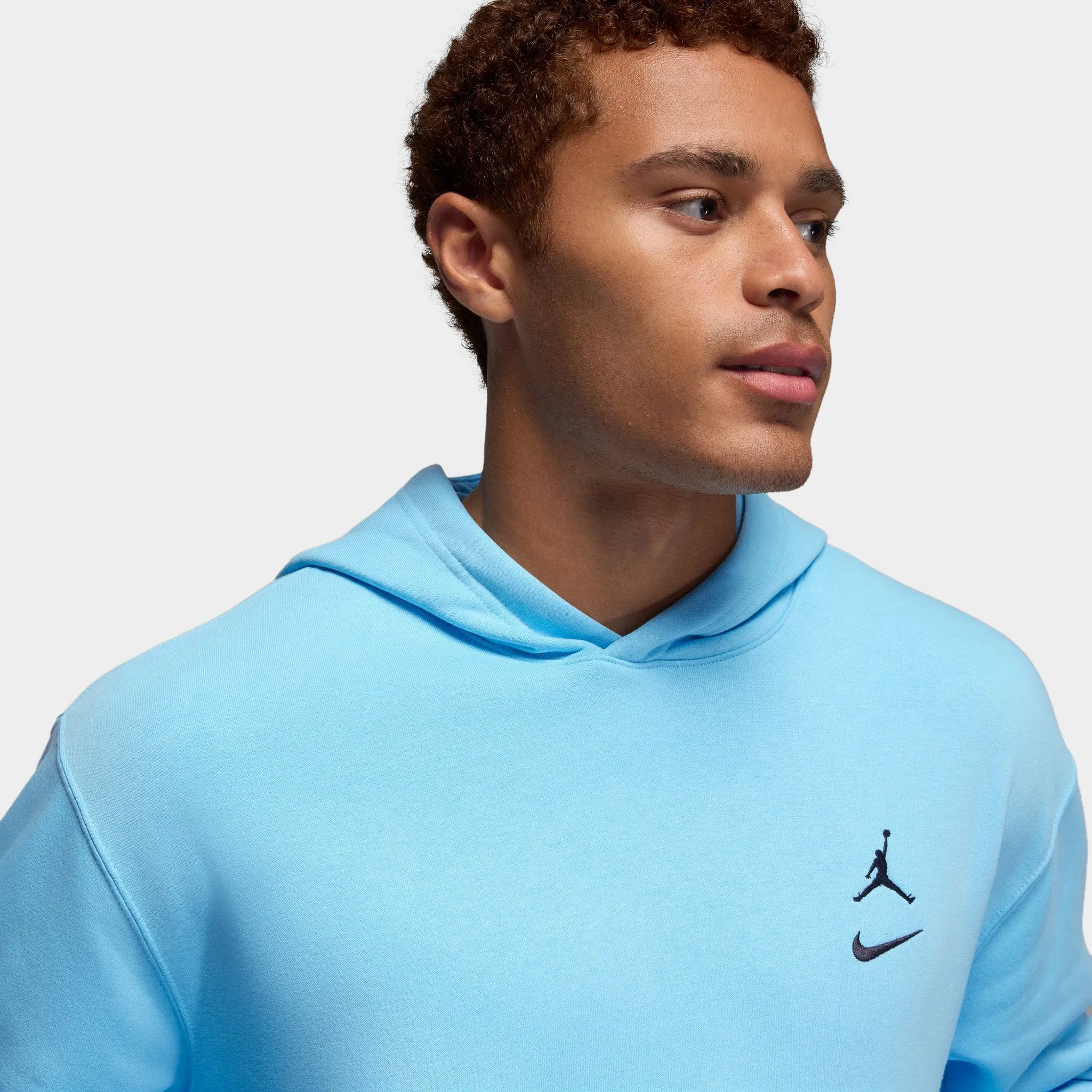 Jordan Brooklyn Fleece Hoodie / Blue Chill sold by JD Sports product image thumbnail 3