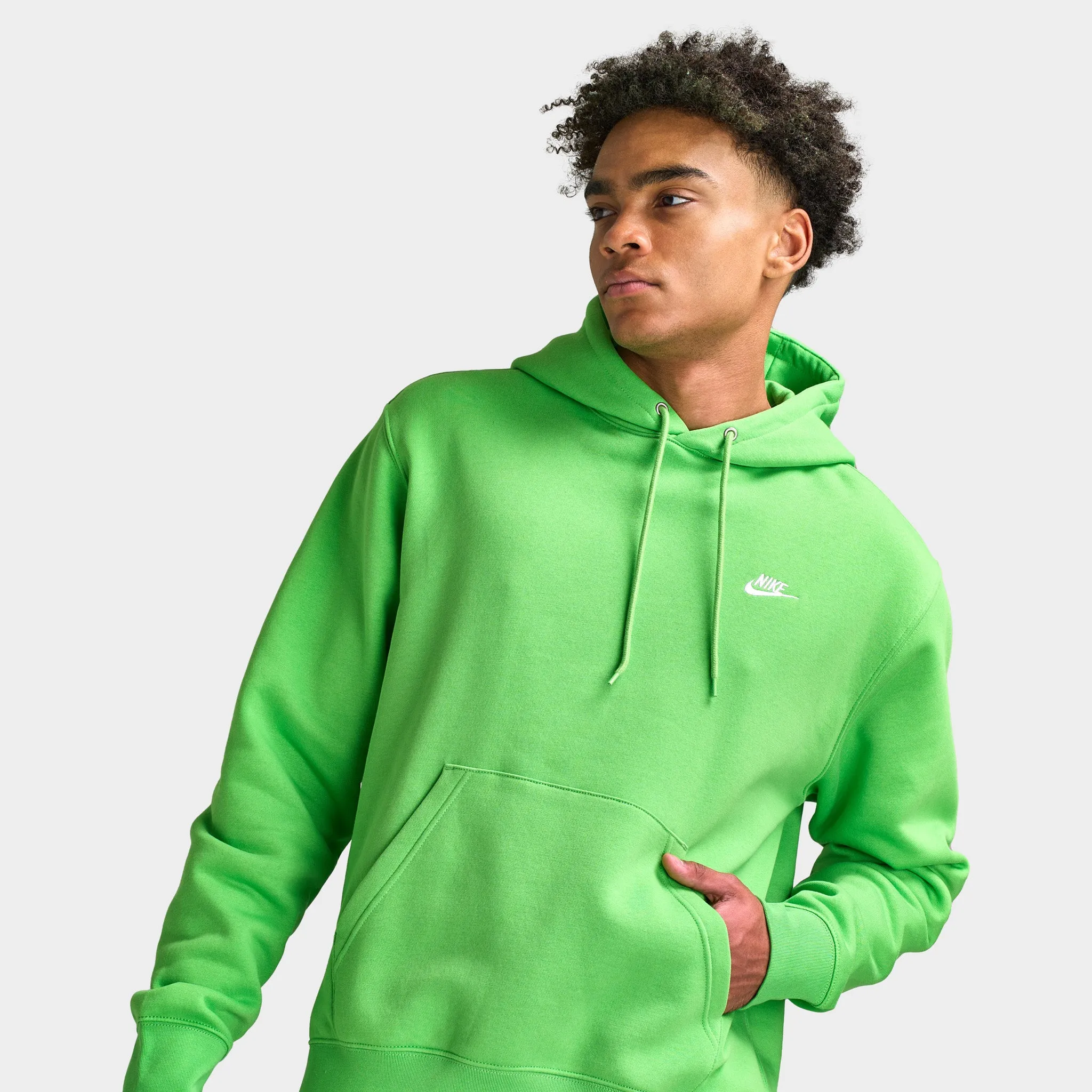 Nike Club Fleece Hoodie / Mean Green sold by JD Sports product image thumbnail 4