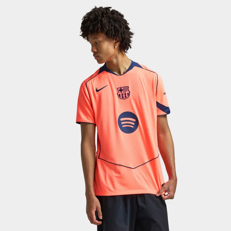 Nike FC Barcelona Dri-FIT 3R Jersey Bright Mango / Midnight Navy made by Nike