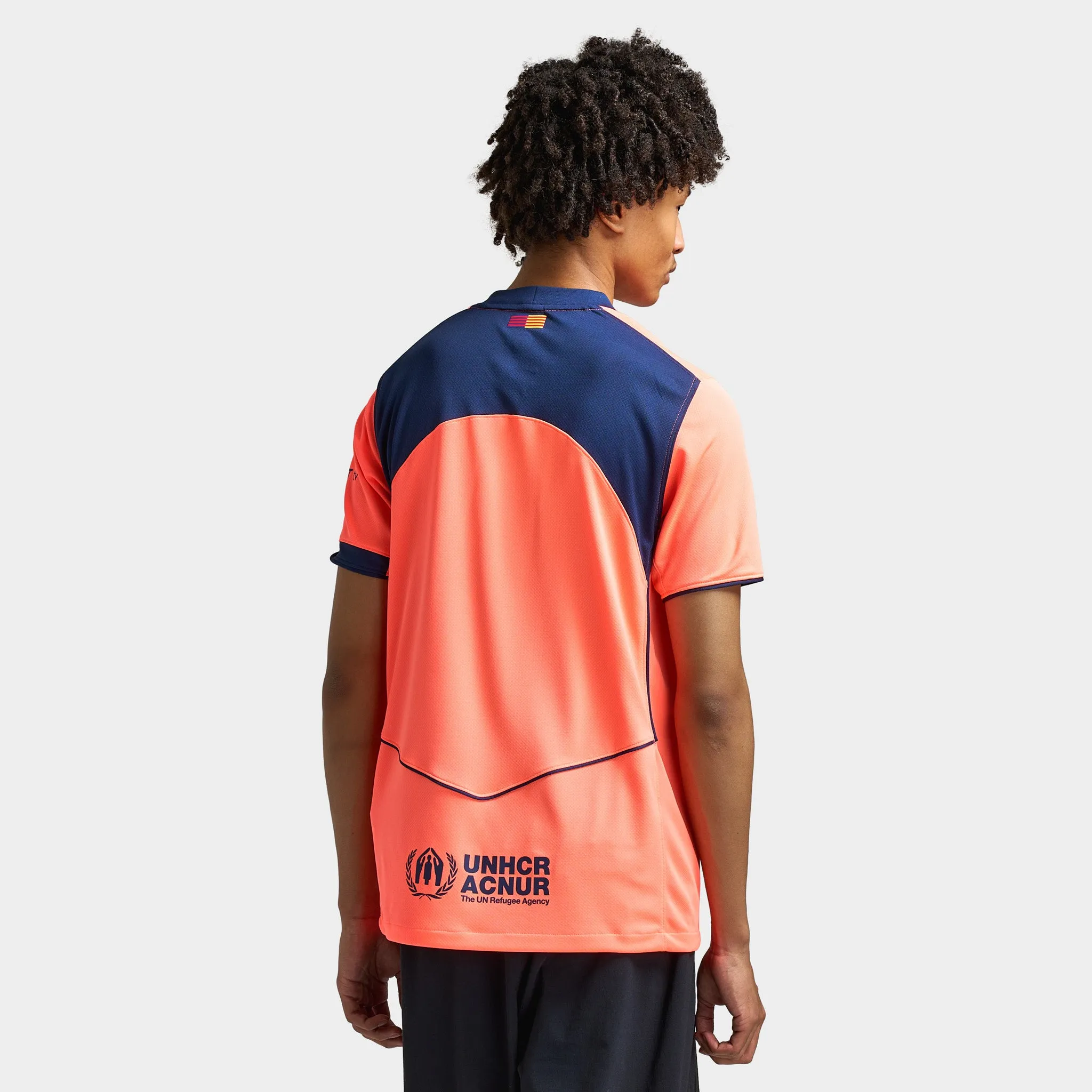 Nike FC Barcelona Dri-FIT 3R Jersey Bright Mango / Midnight Navy sold by JD Sports product image thumbnail 2