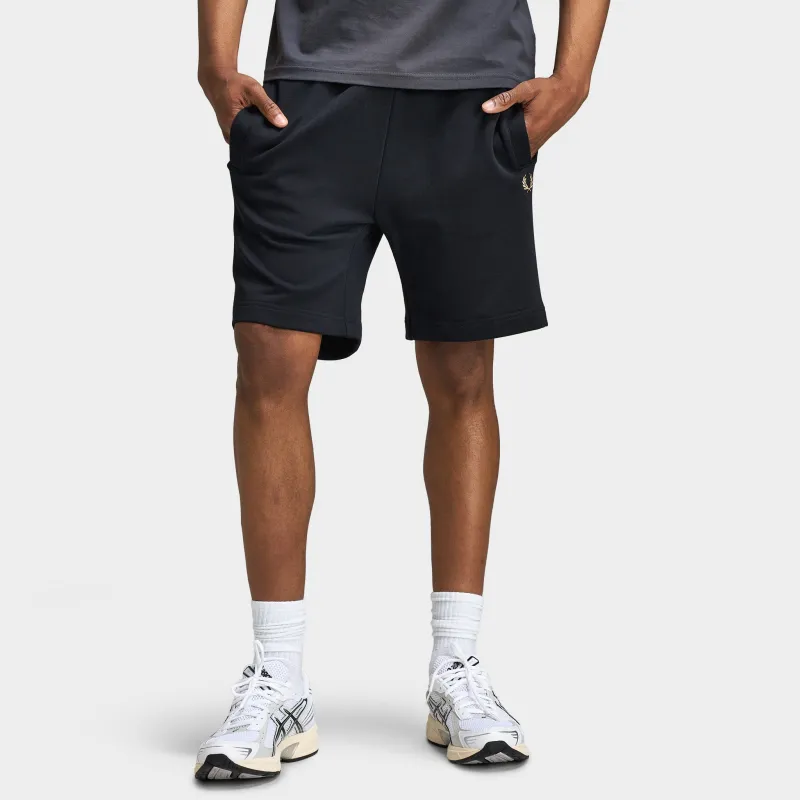 Fred Perry Classic Sweat Short Black / Warm Stone made by Fred Perry