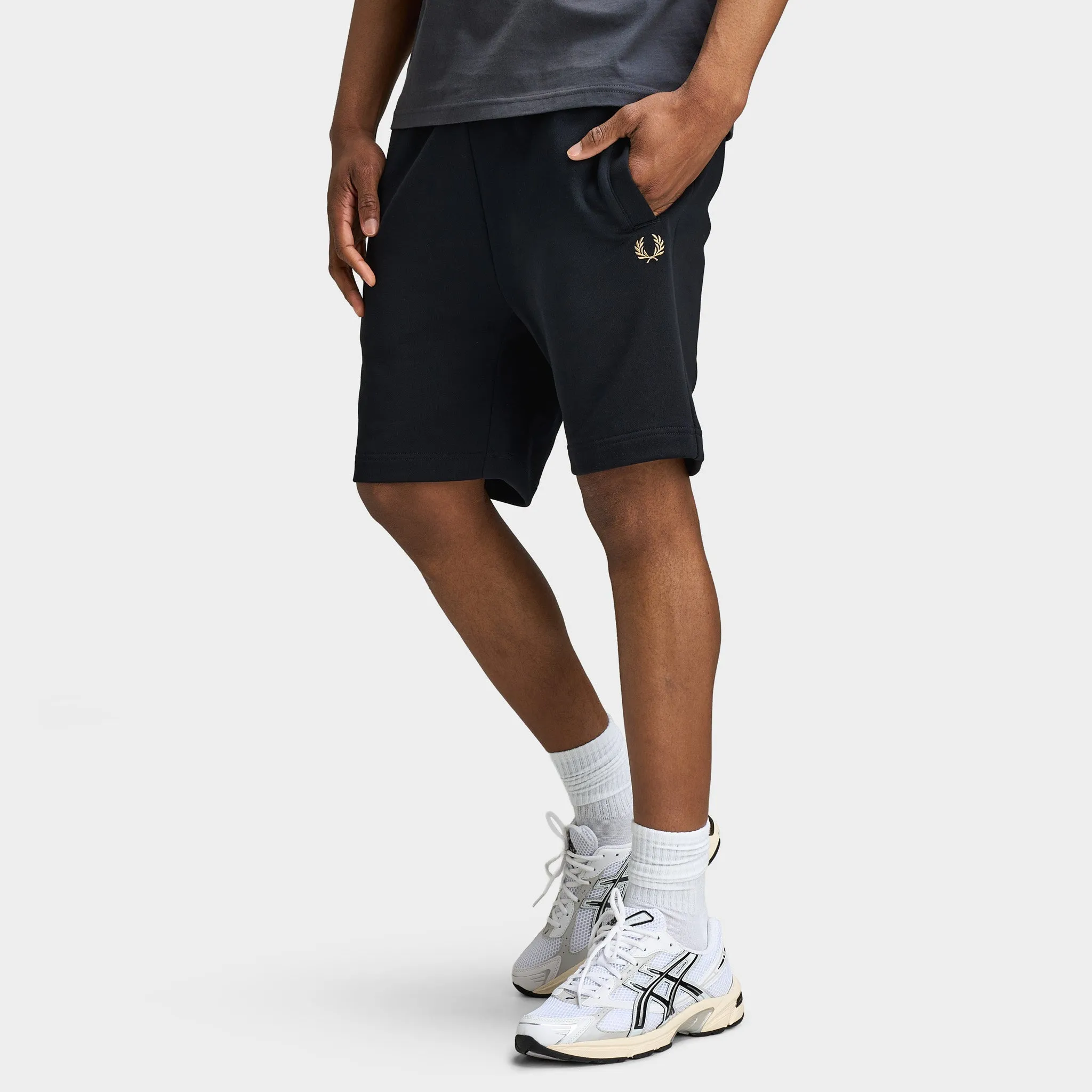 Fred Perry Classic Sweat Short Black / Warm Stone sold by JD Sports product image thumbnail 2