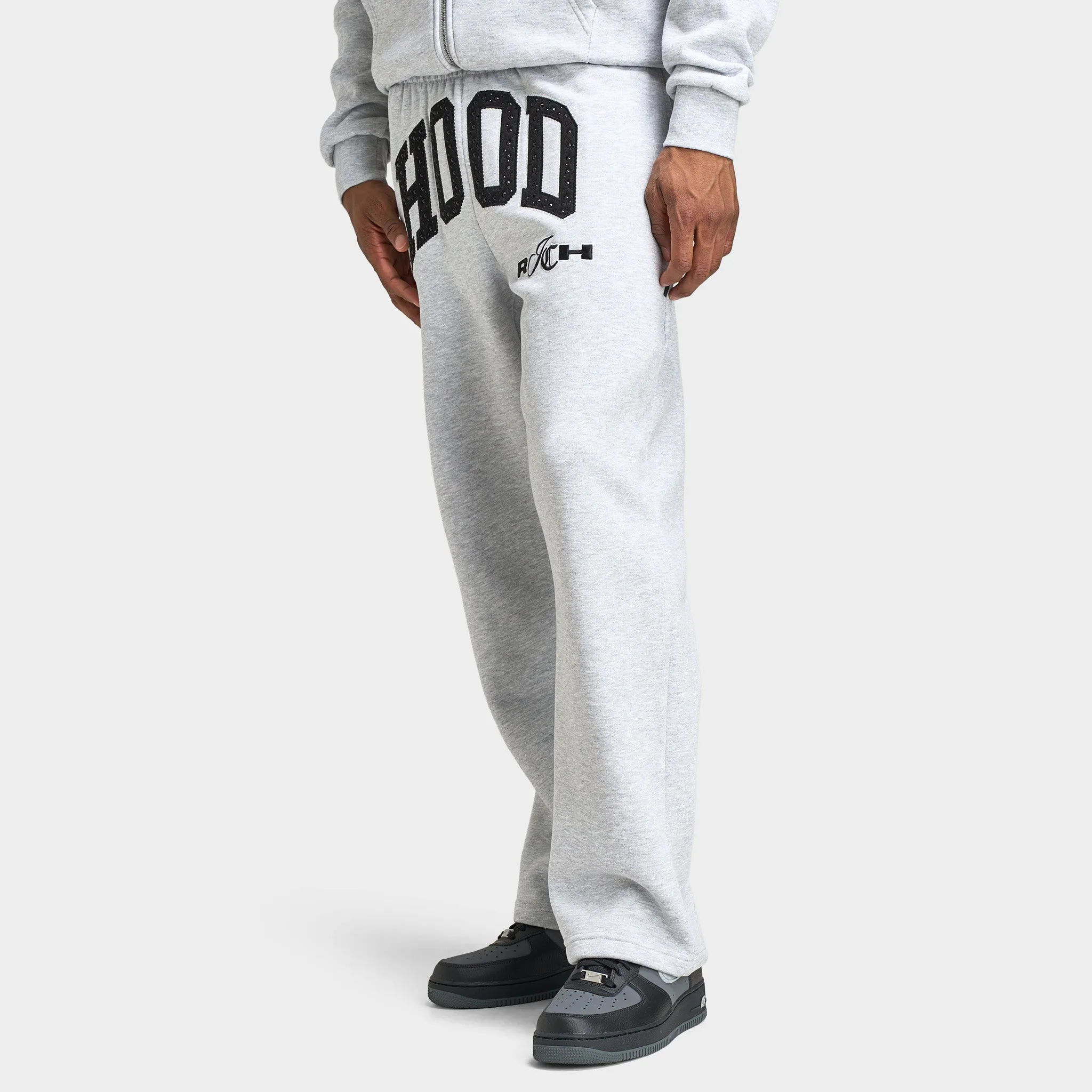 Hoodrich Captain Oversized Wide Leg Joggers / Heather Grey sold by JD Sports product image thumbnail 2