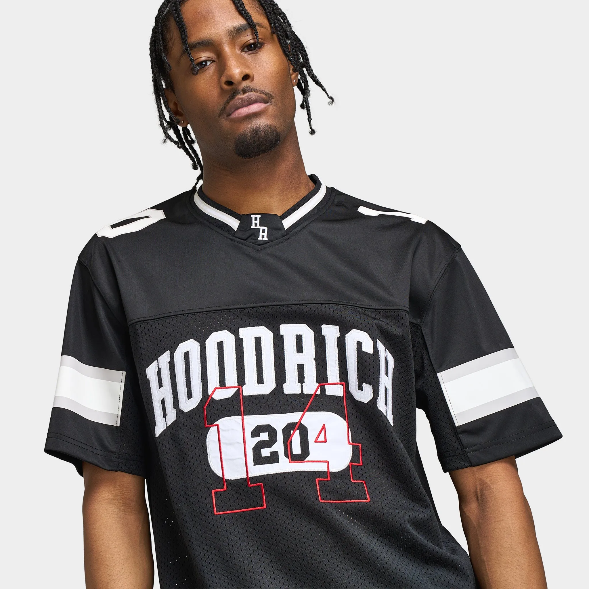 Hoodrich Varsite Oversized Mesh Jersey Black / White sold by JD Sports product image thumbnail 4