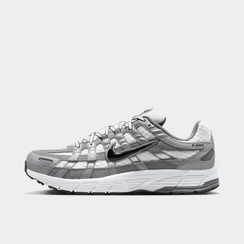 Nike P-6000 White / Black - Metallic Cool Grey made by Nike