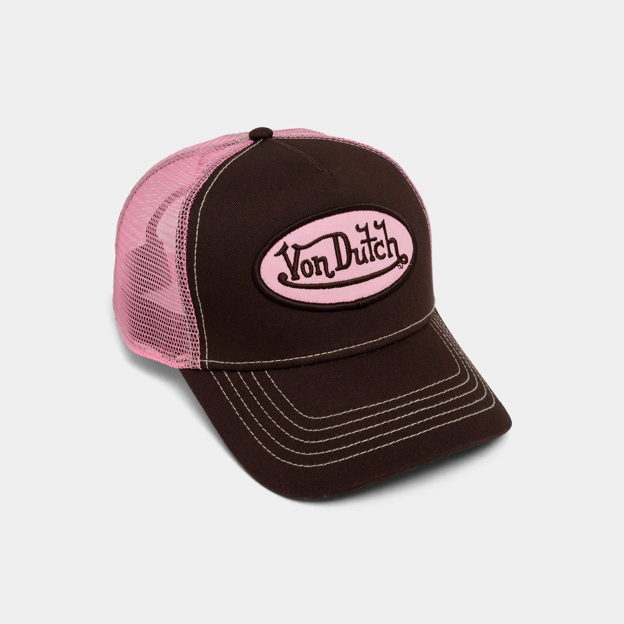 Von Dutch Staple Trucker Brown / Pink sold by JD Sports product image thumbnail 3