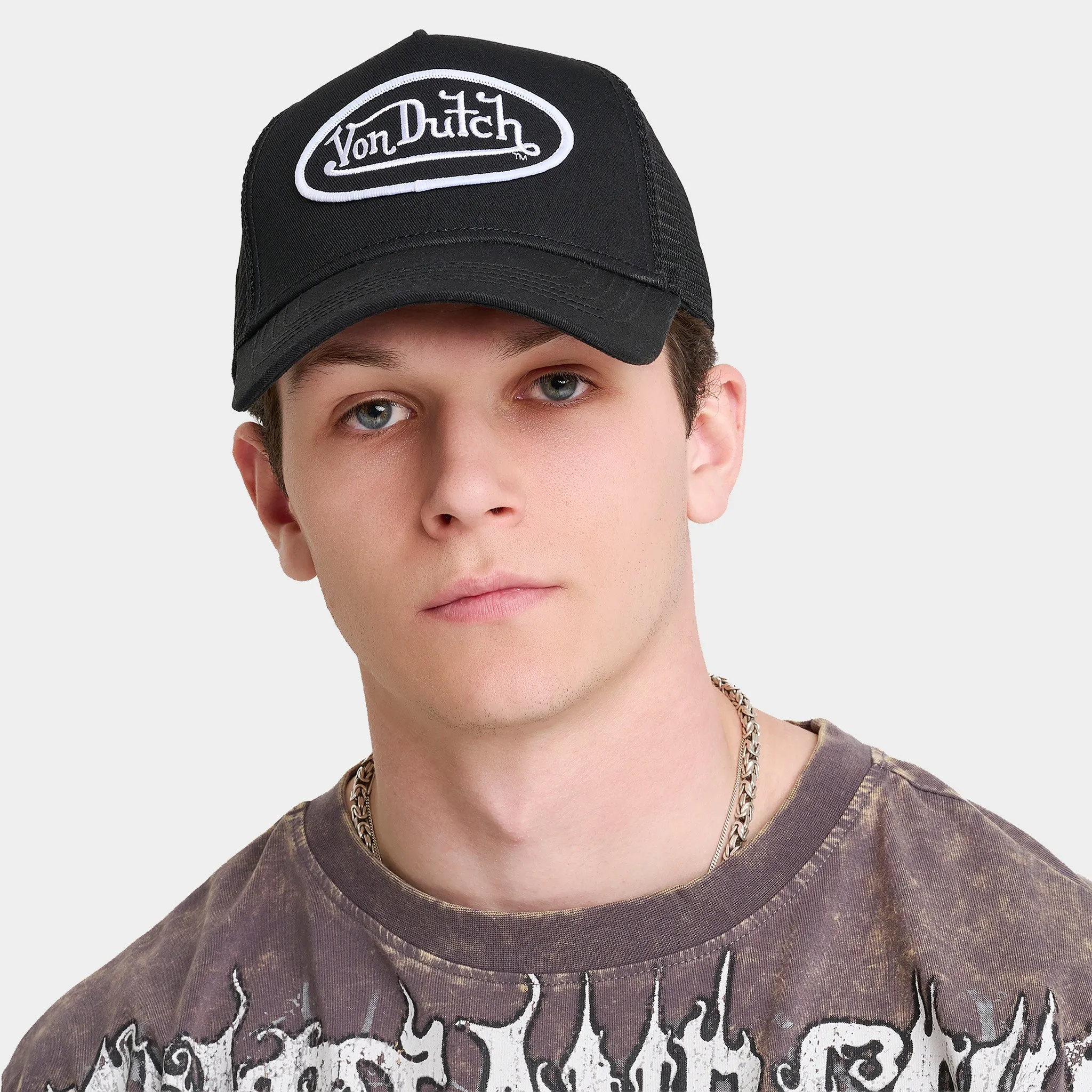 Von Dutch Staple Trucker Black / White sold by JD Sports