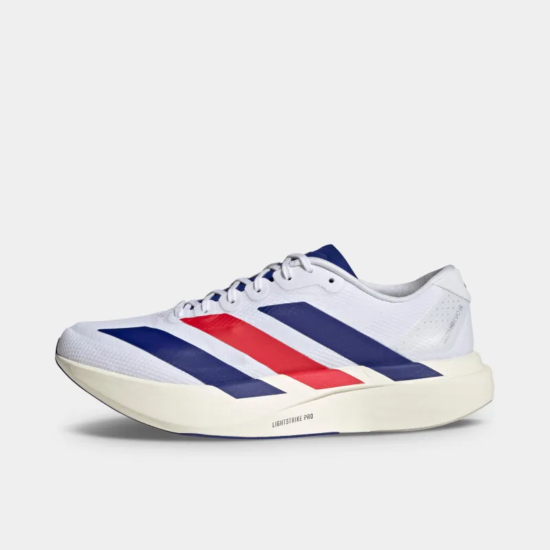 adidas Adizero Evo SL White / Mystery Ink - Pure Ruby made by Adidas